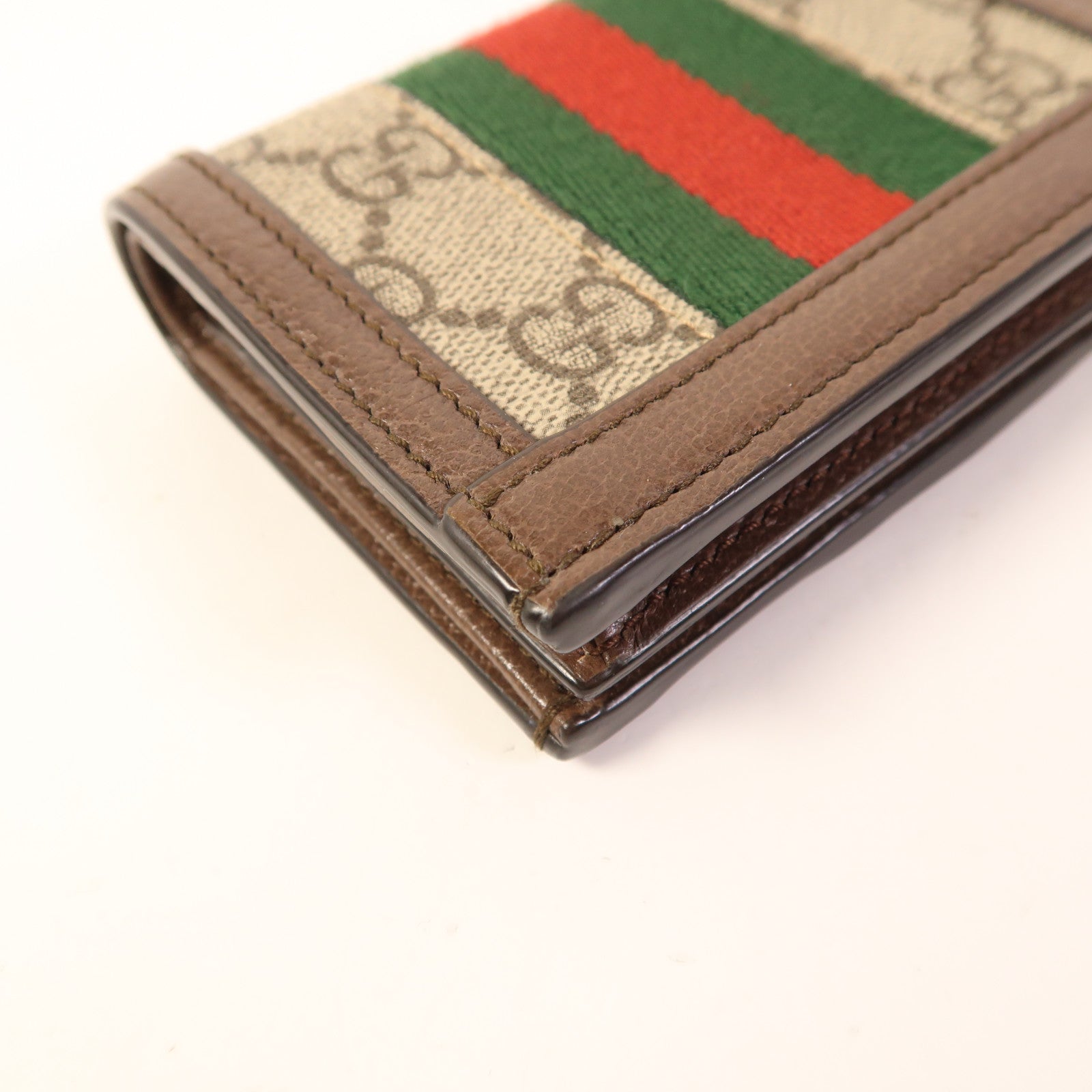 GUCCI 塗層帆布GG Ophidia Bifold Wallet金扣錢包