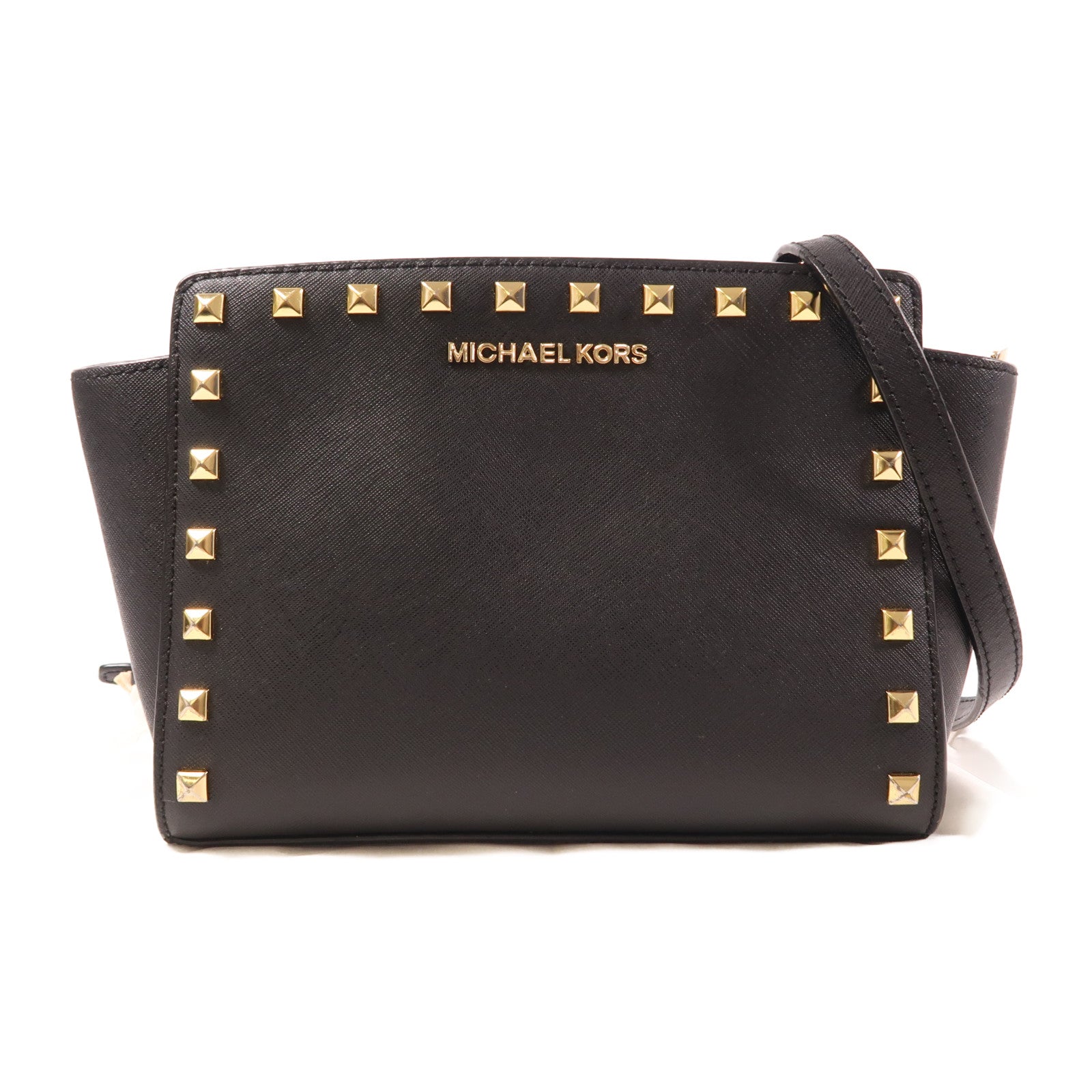 Michael Kors 牛皮皮革Shoulder Bag金扣肩背袋