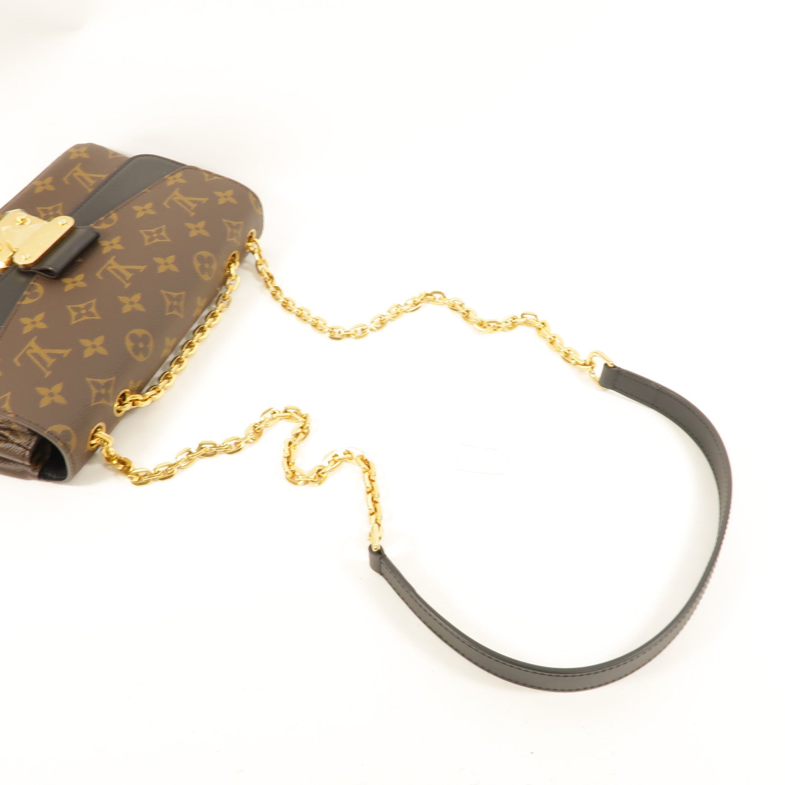 LOUIS VUITTON Monogram Marceau金扣肩背袋棕色