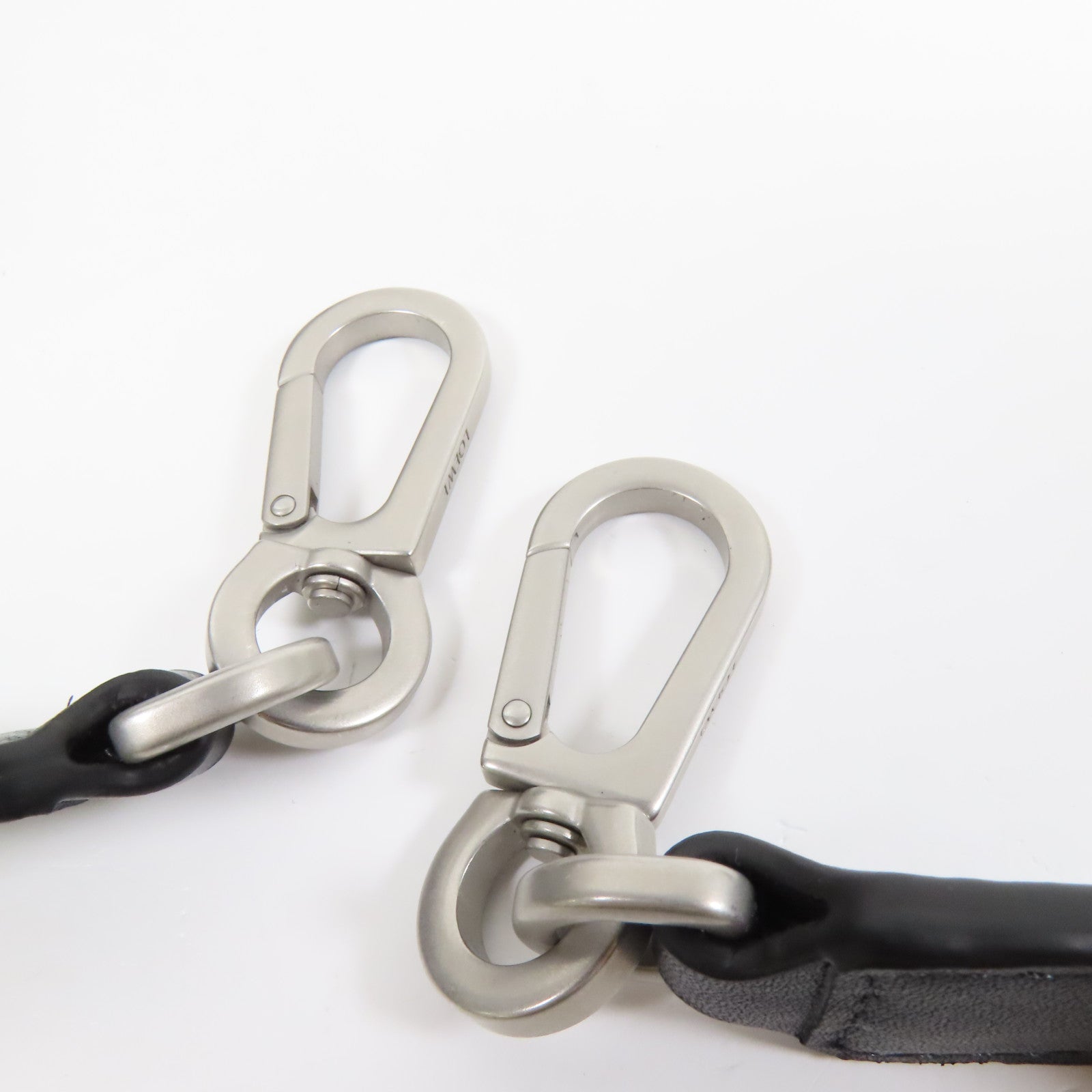 LOEWE 牛皮皮革Puzzle Biker Small銀扣手挽袋