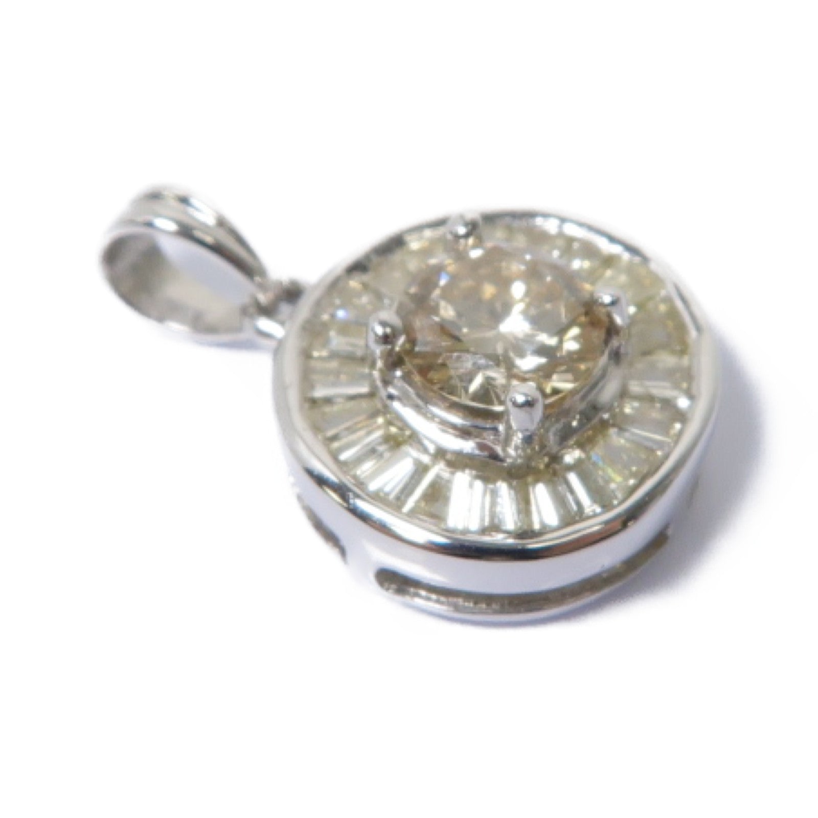 JEWELRY 【激減優惠】18K白金Diamond Pendant鑽石吊墜