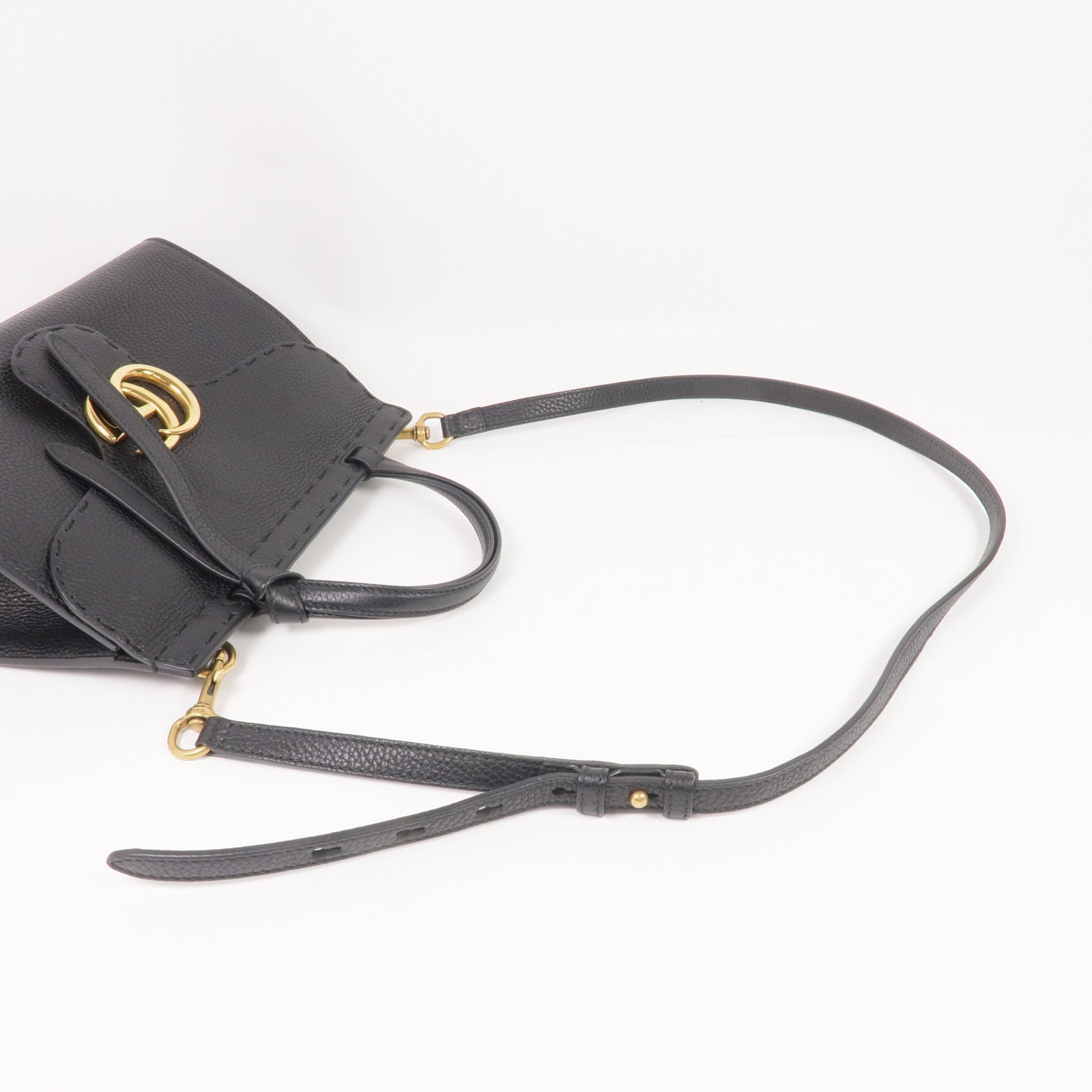 GUCCI 牛皮皮革GG Marmont Top Handle Bag金扣手挽肩背兩用袋