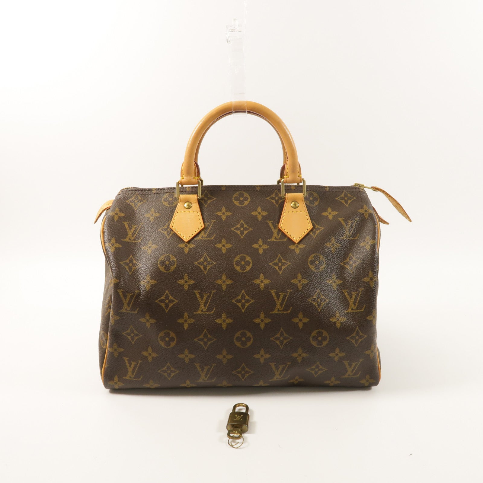 LOUIS VUITTON Monogram Speedy 30金扣手挽袋