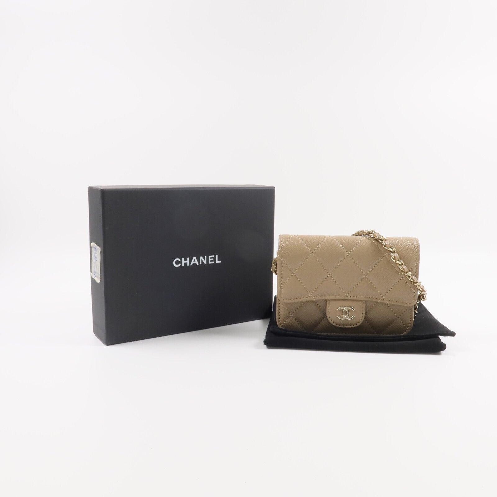 CHANEL 牛皮皮革Classic Mini Wallet On Chain鏈帶肩背袋