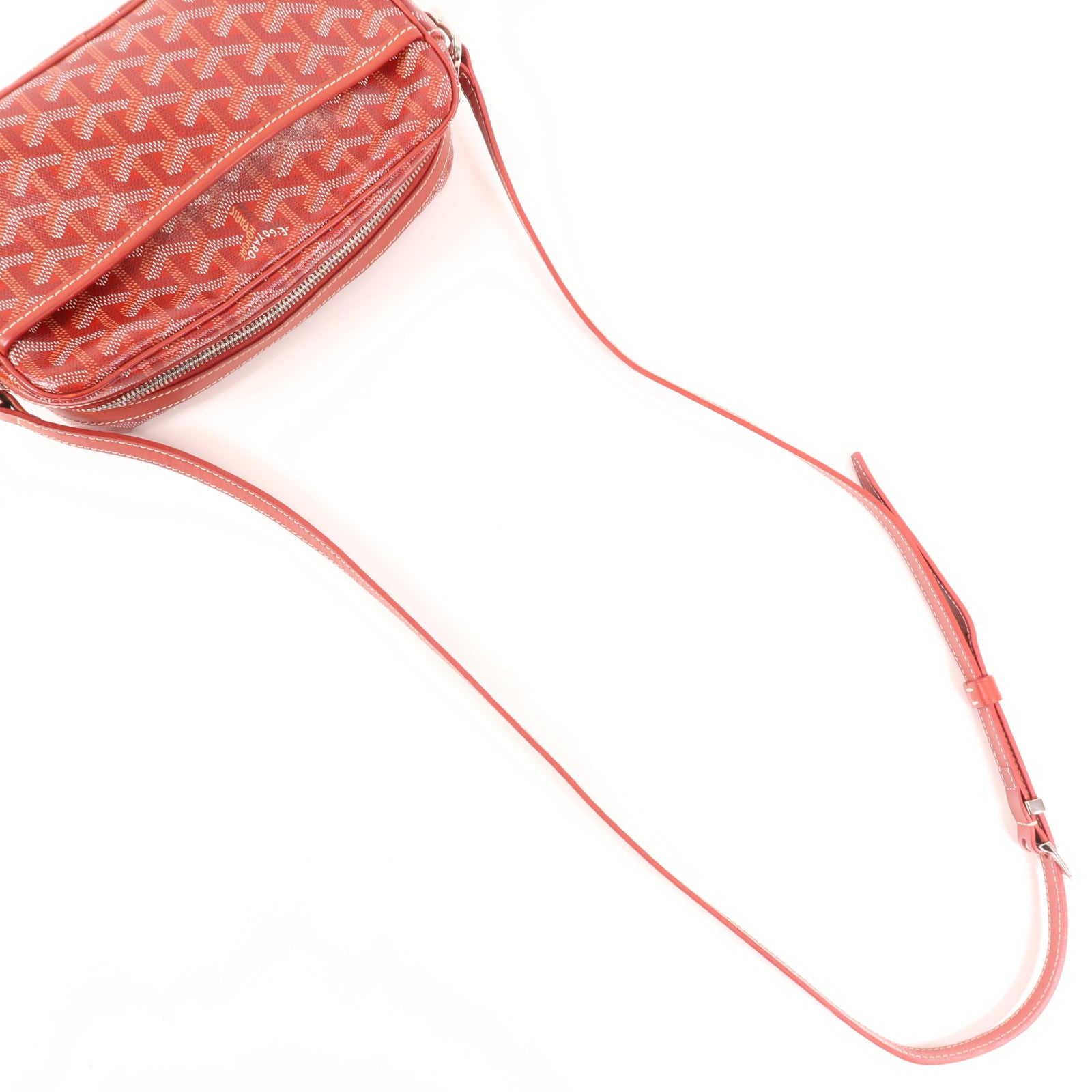 GOYARD 塗層帆布Cap Vert PM銀扣肩背袋