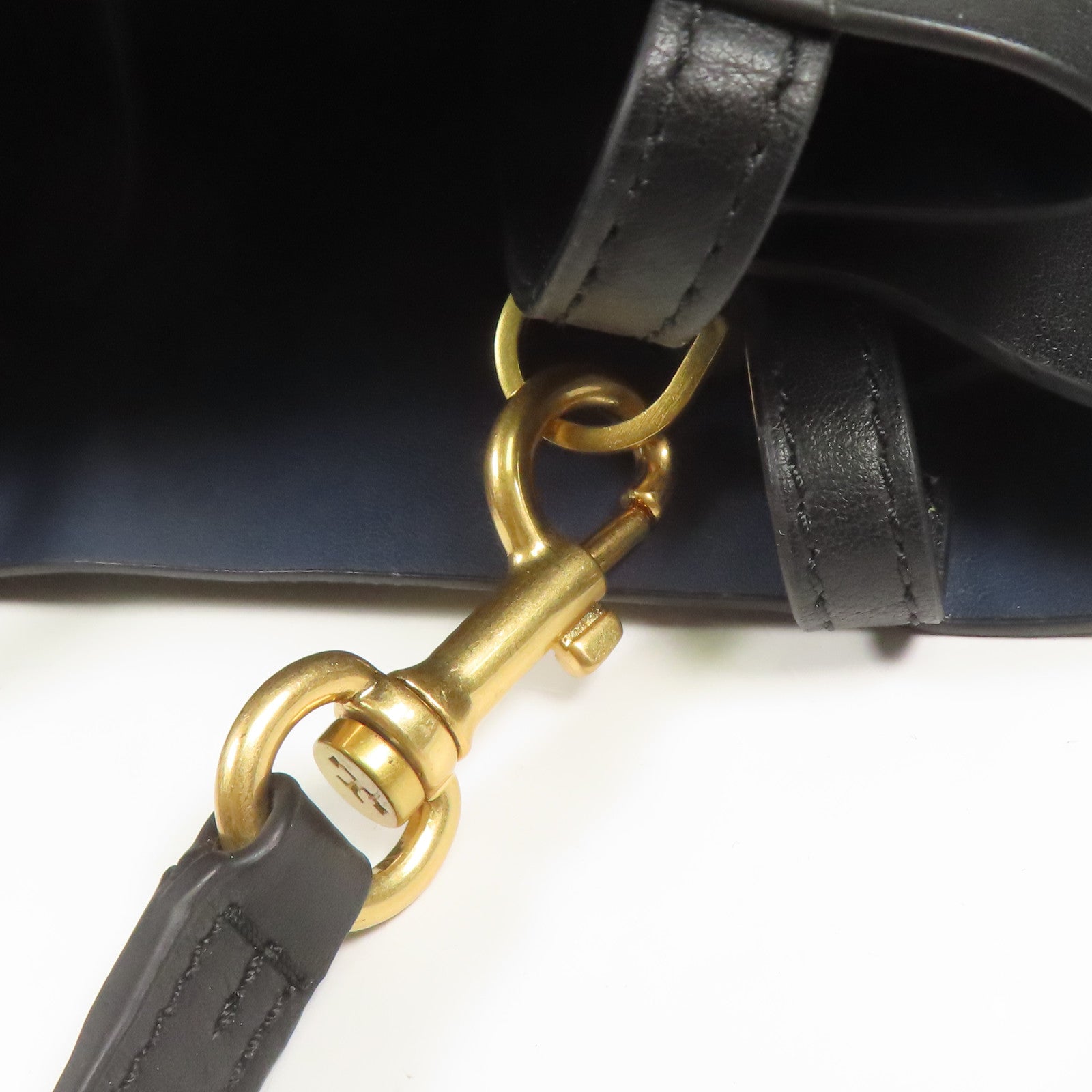 Tory Burch 牛皮皮革Shoulder Bag金扣手挽肩背兩用袋