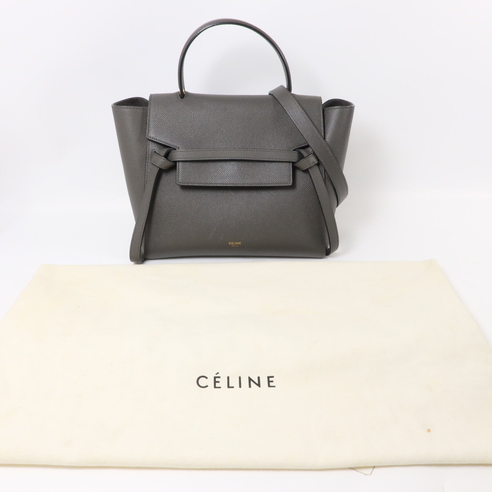 CELINE 牛皮皮革Micro Belt Bag手挽肩背兩用袋