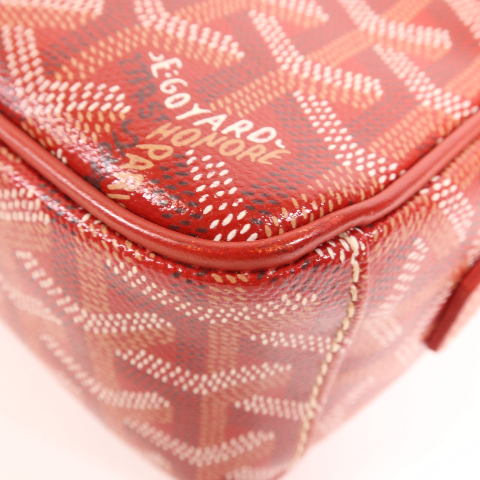 GOYARD 塗層帆布Cap Vert PM銀扣肩背袋