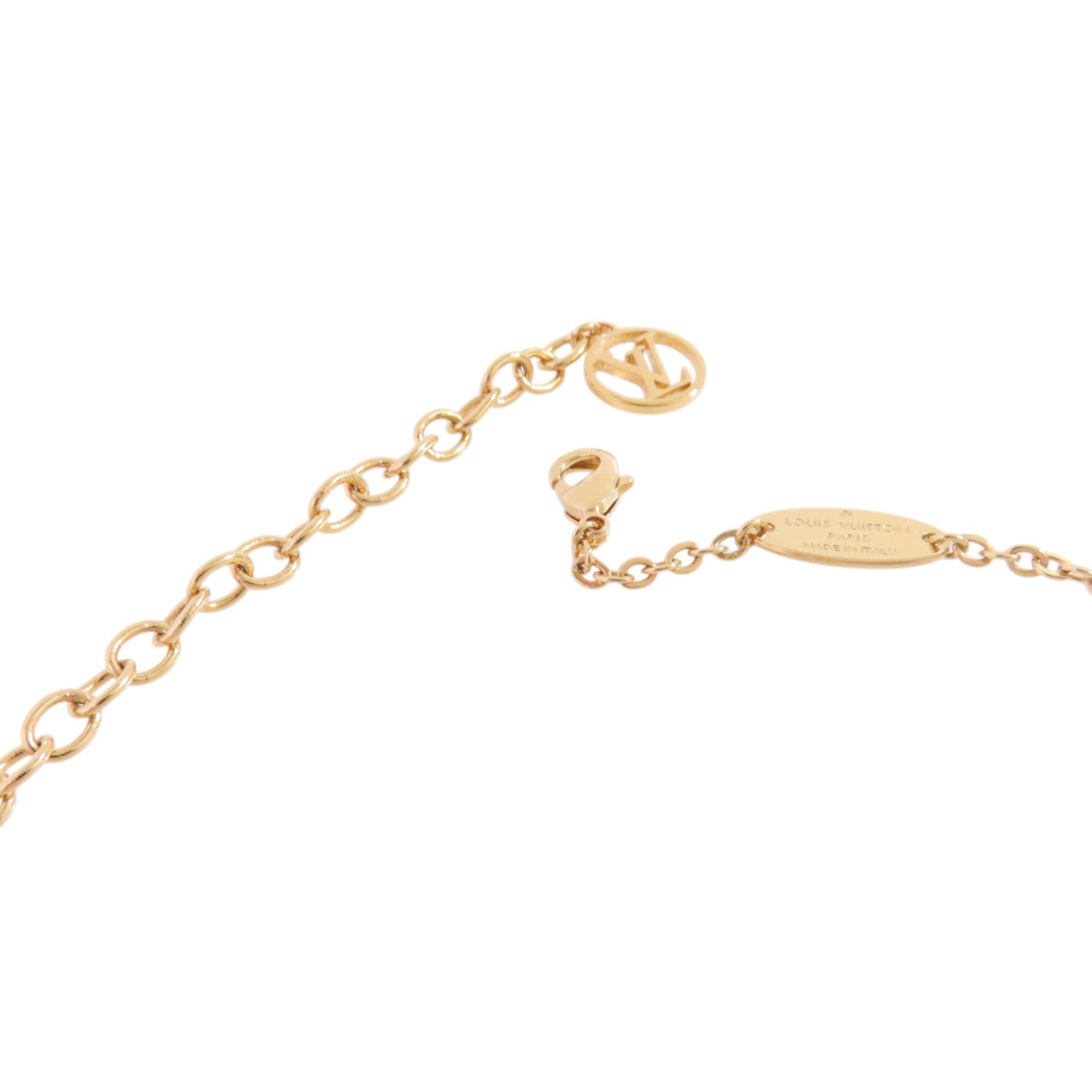 LOUIS VUITTON 金屬Lady Lucky Charms Necklace金扣項鏈