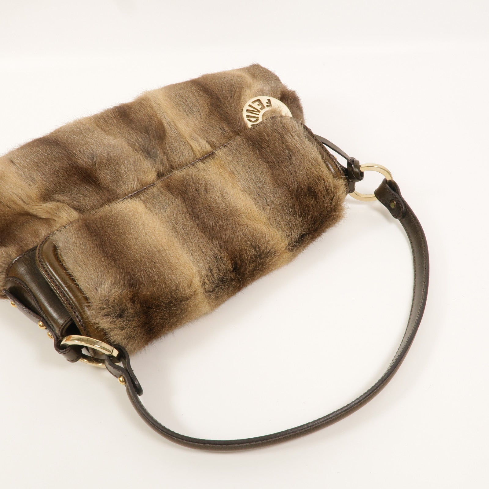 FENDI 水貂皮草Vintage Chef Fur Bag肩背袋