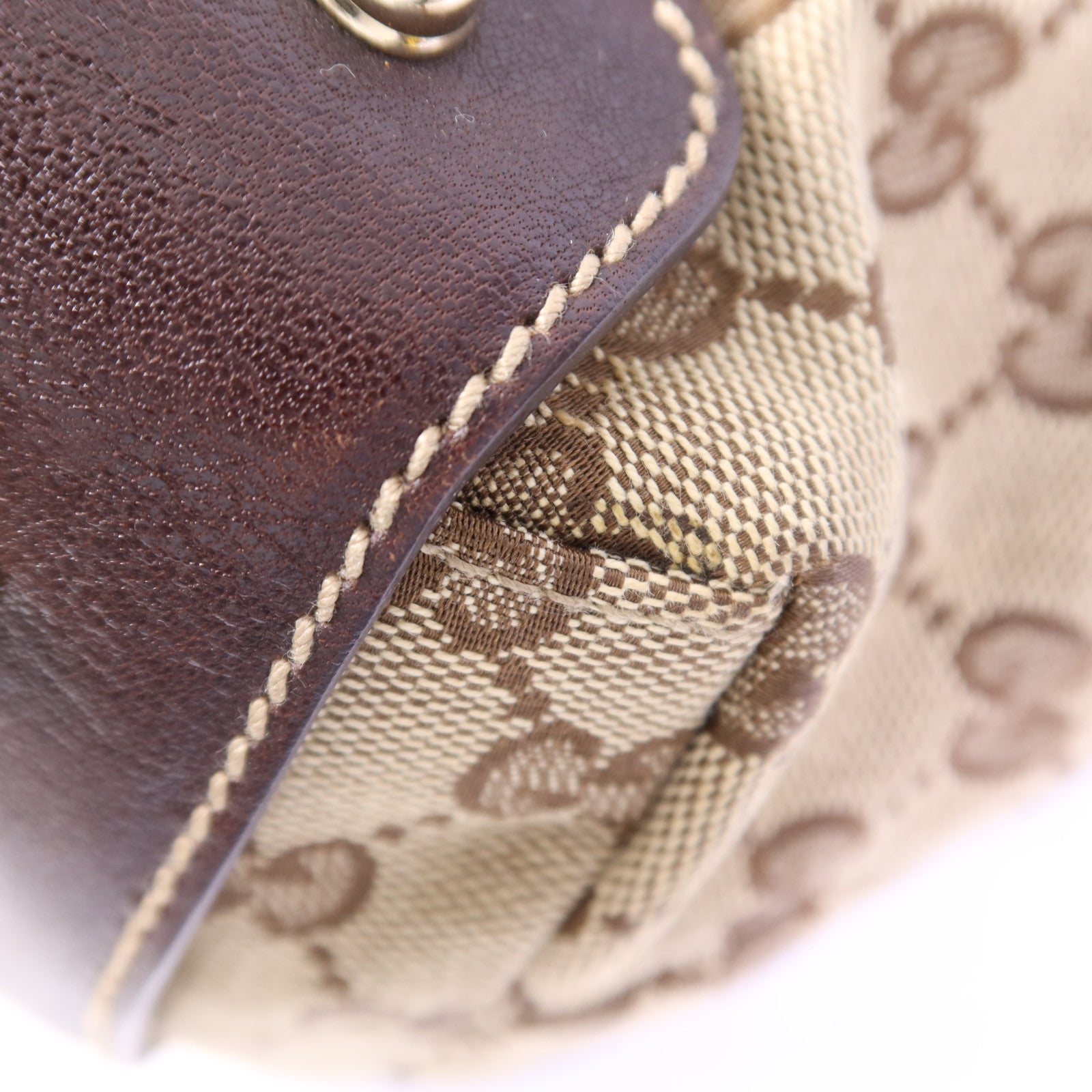 GUCCI 帆布Shoulder Bag金扣肩背袋