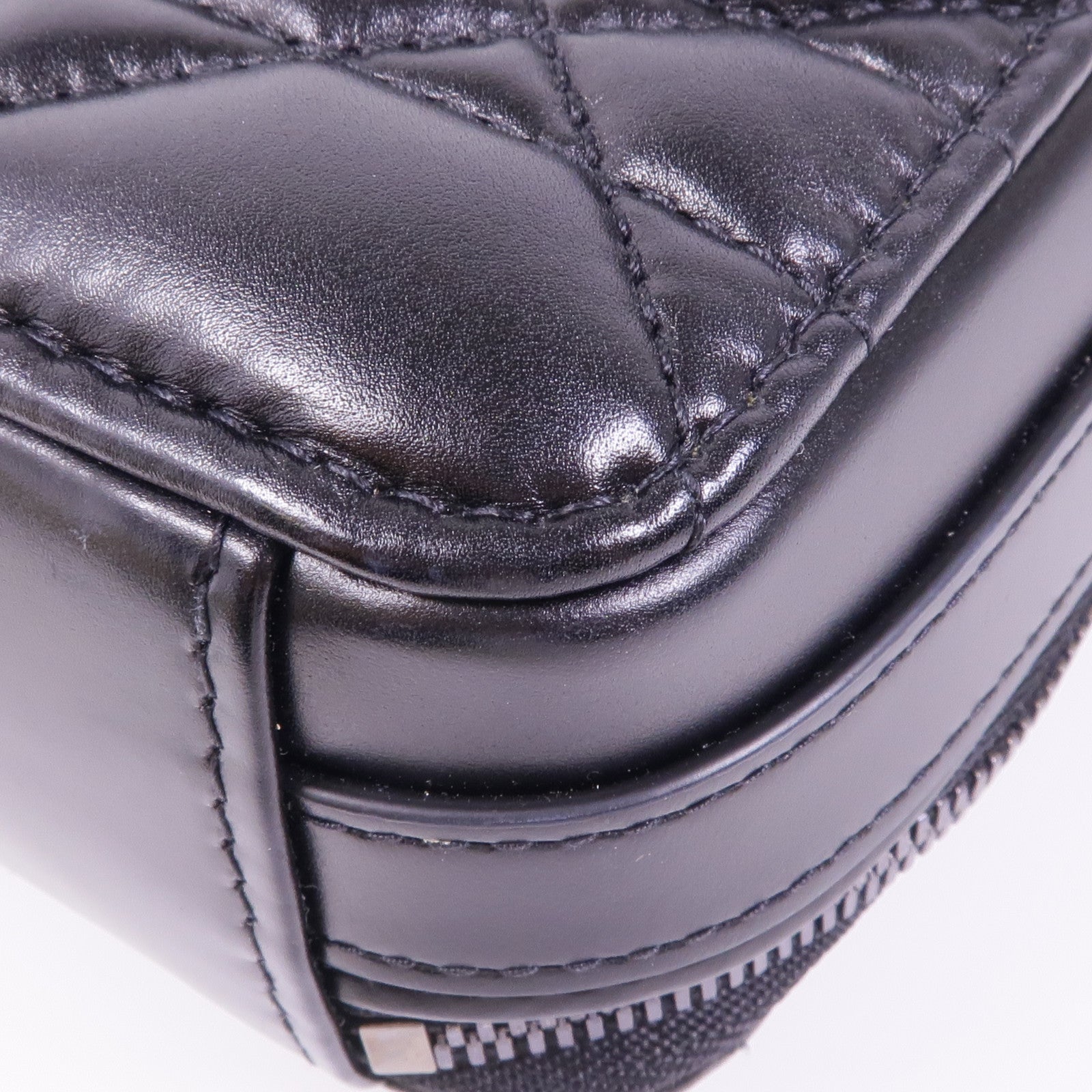 Dior 牛皮皮革Caro Box銀扣手挽肩背兩用袋