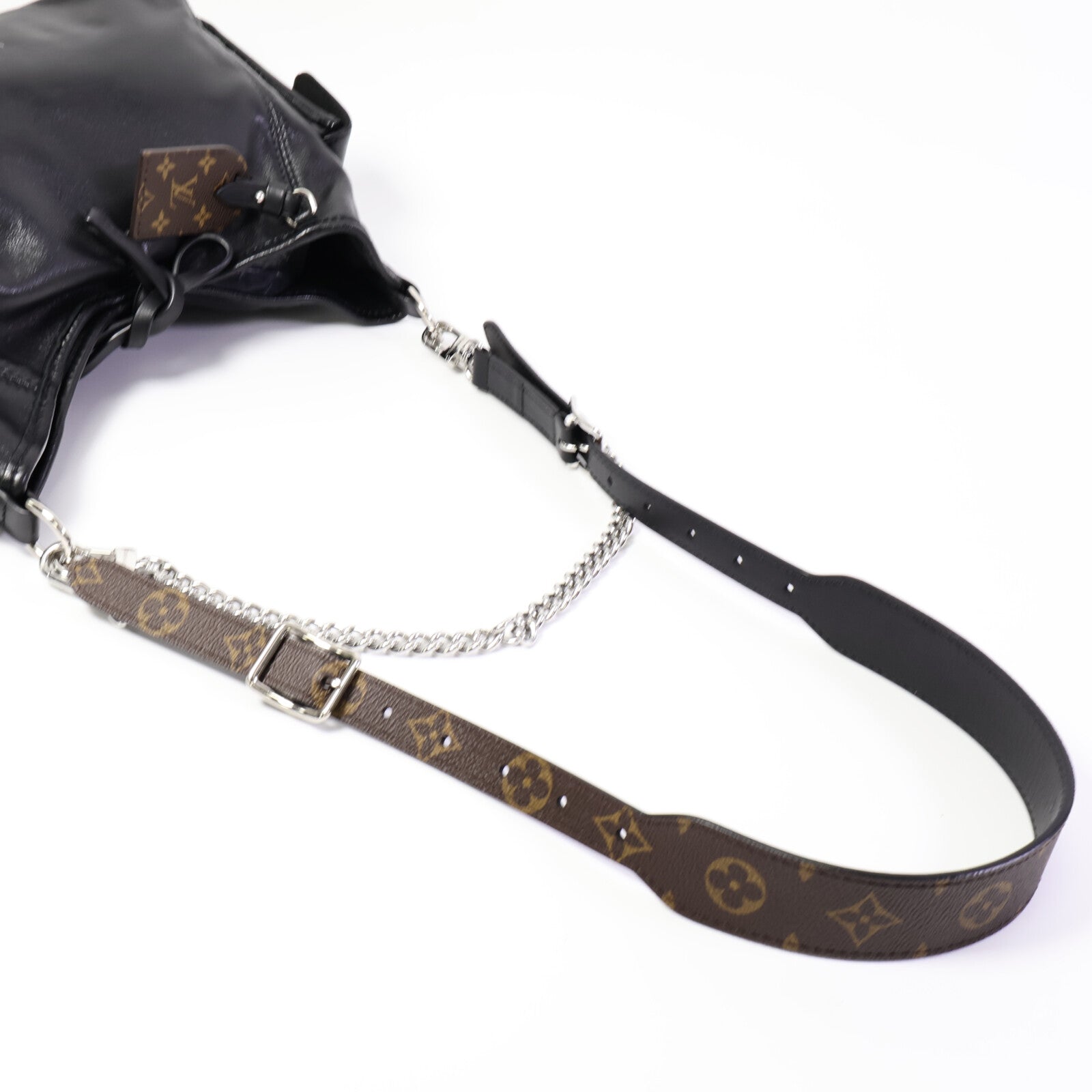 LOUIS VUITTON 羊皮皮革Carry All Vibe PM銀扣手挽肩背兩用袋