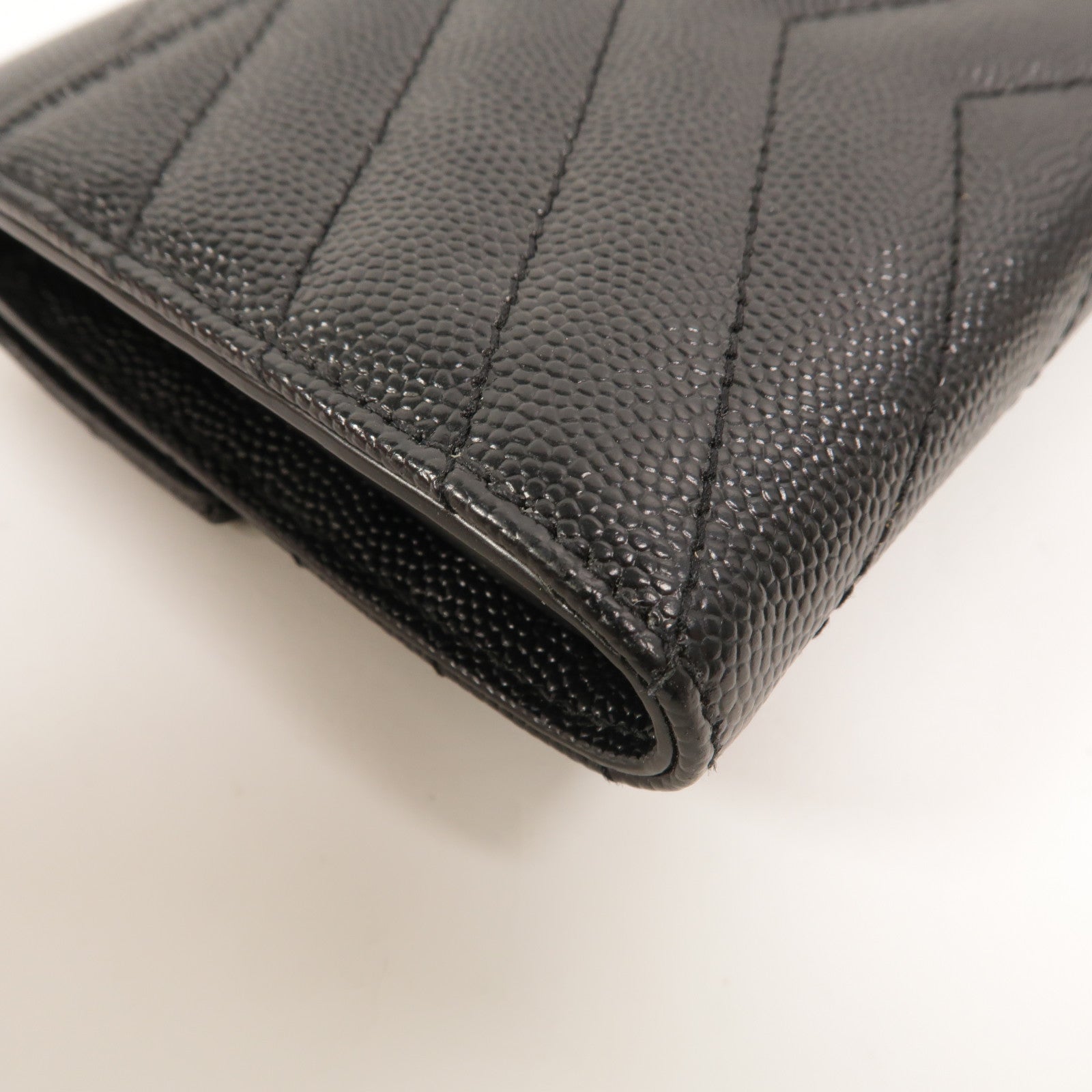 YVES SAINT LAURENT 牛皮皮革Tri Fold Wallet錢包