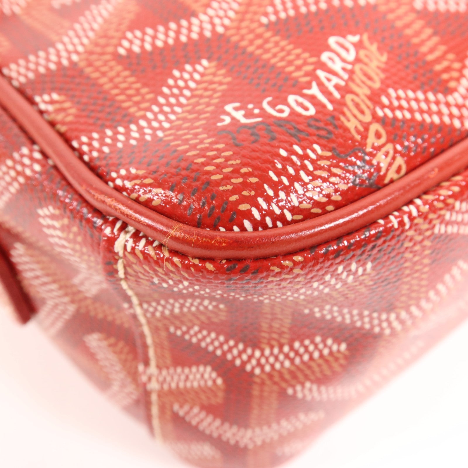 GOYARD 塗層帆布Cap Vert PM銀扣肩背袋