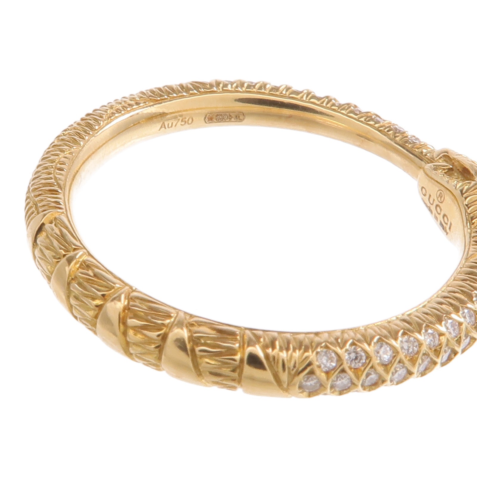 GUCCI 18K黃金Ring鑽石戒指