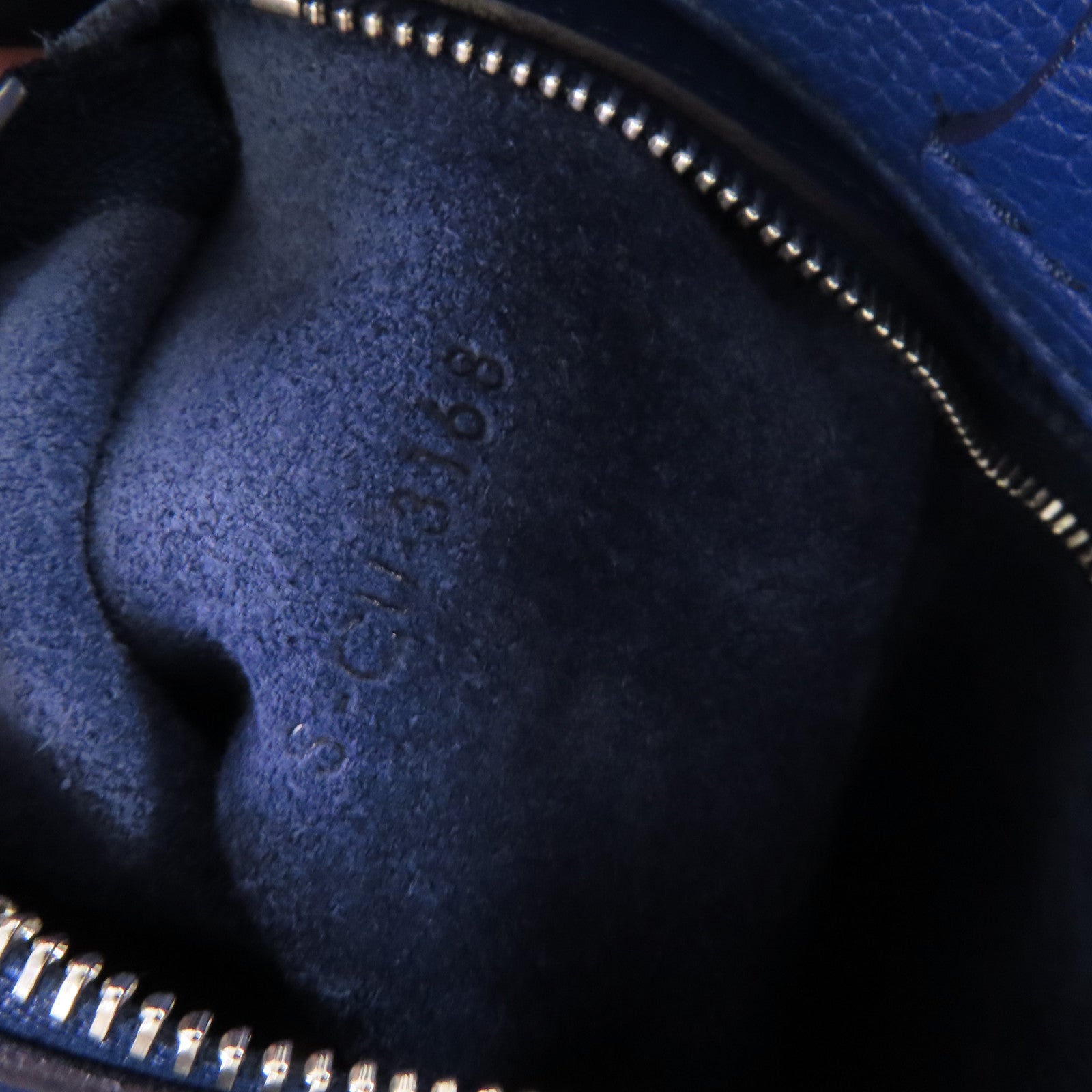 CELINE 【激減優惠】牛皮皮革Small Big Bag With Long Strap銀扣手挽肩背兩用袋藍色