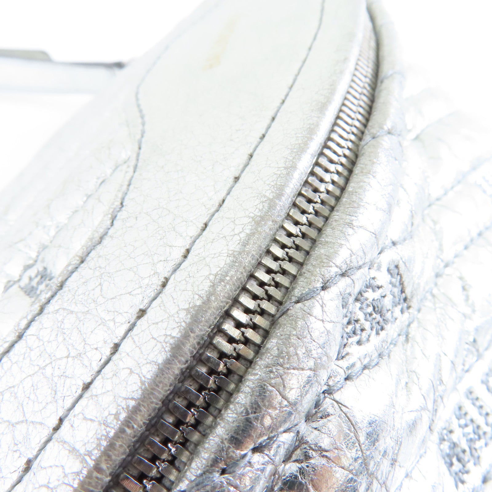 BALENCIAGA 【激減優惠】牛皮皮革Belt/Waist Bag金扣/銀扣腰包銀色