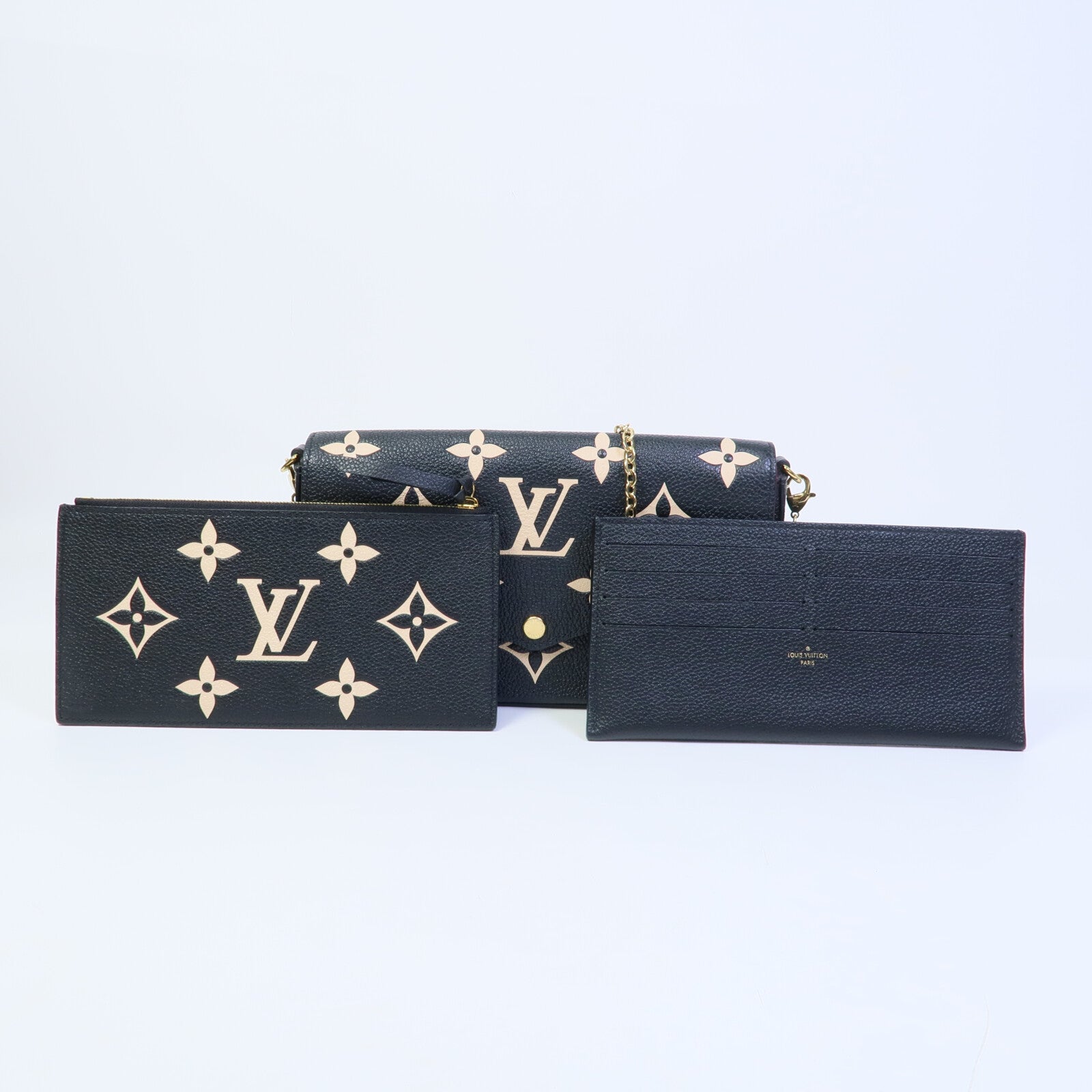 LOUIS VUITTON Monogram Felicie Pochette鏈帶肩背袋