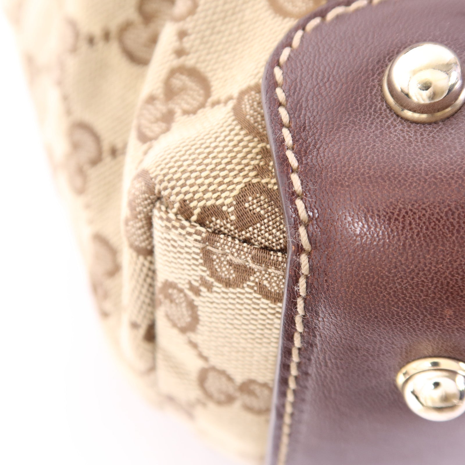 GUCCI 帆布Shoulder Bag金扣肩背袋