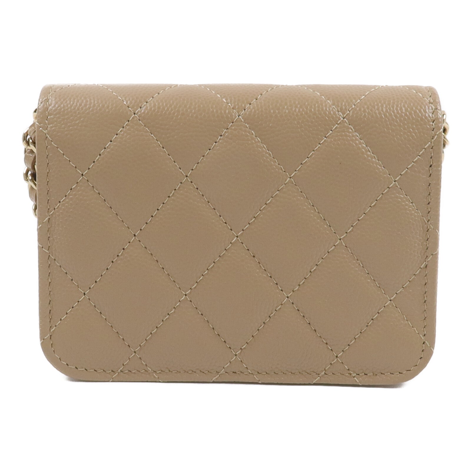 CHANEL 牛皮皮革Classic Mini Wallet On Chain鏈帶肩背袋