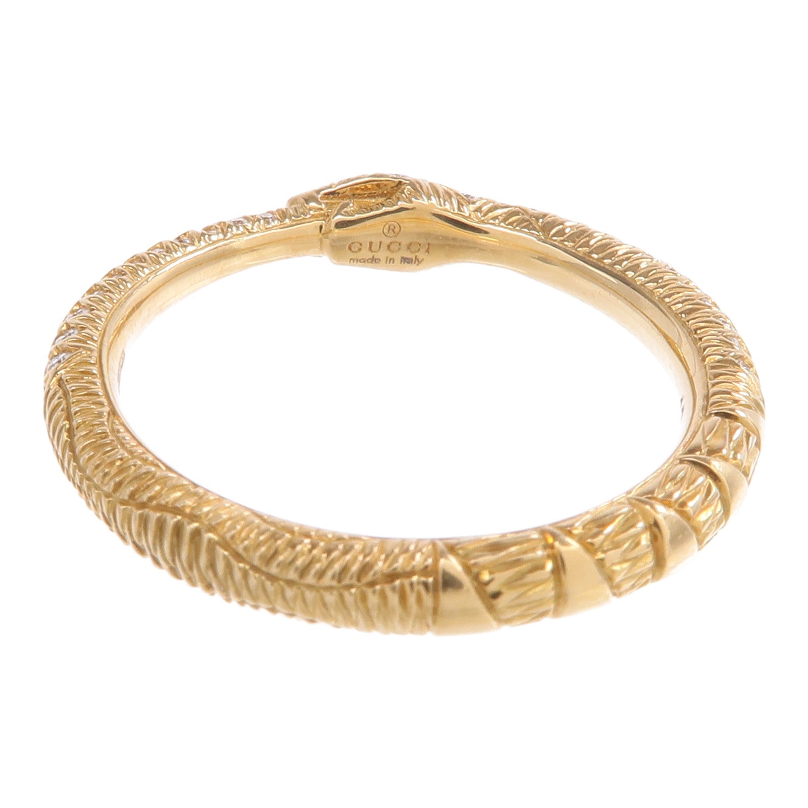 GUCCI 18K黃金Ring鑽石戒指