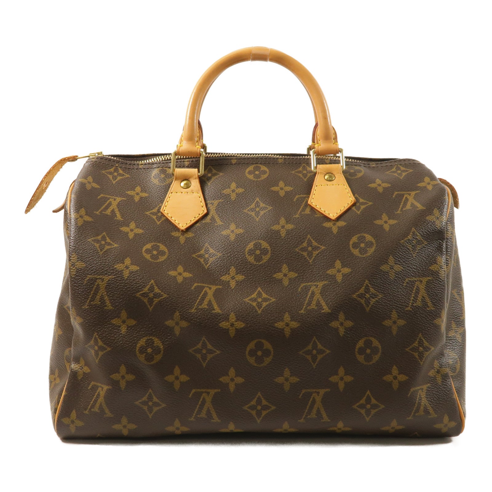 LOUIS VUITTON Monogram Speedy 30金扣手挽袋