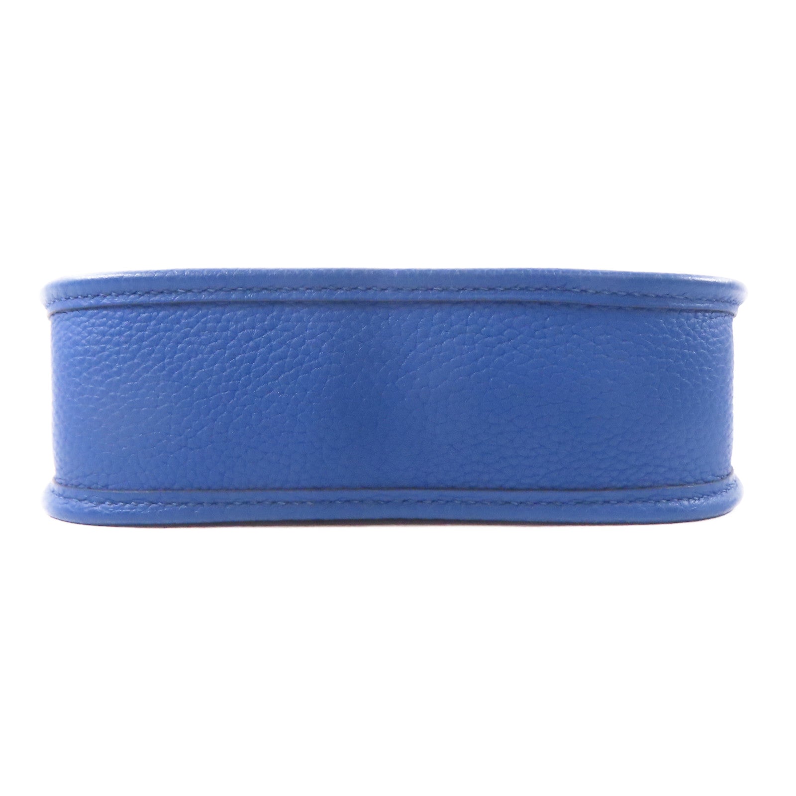 HERMES Clemence皮革Evelyne TPM銀扣肩背袋藍色