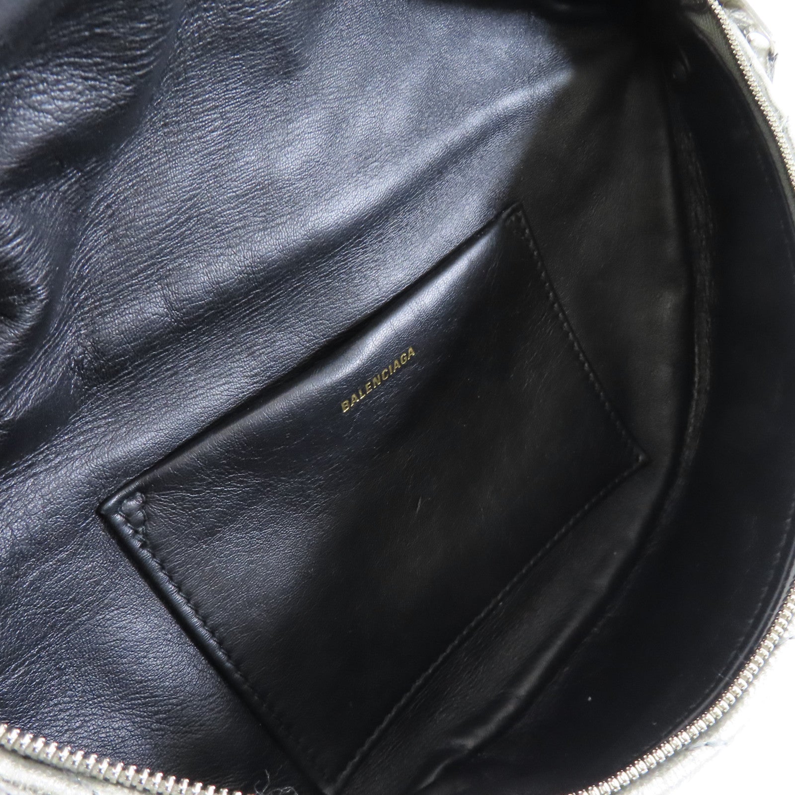BALENCIAGA 【激減優惠】牛皮皮革Belt/Waist Bag金扣/銀扣腰包銀色