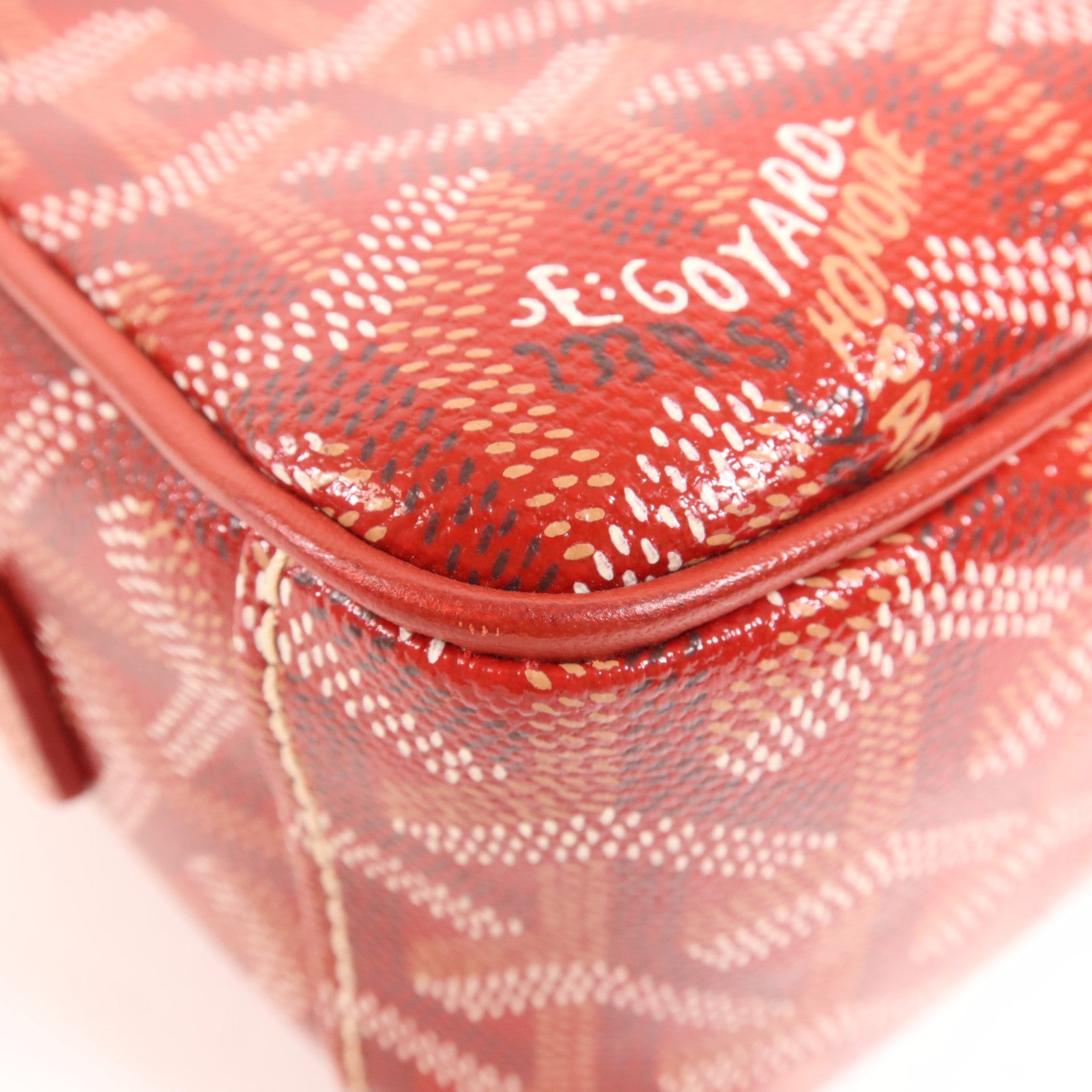 GOYARD 塗層帆布Cap Vert PM銀扣肩背袋