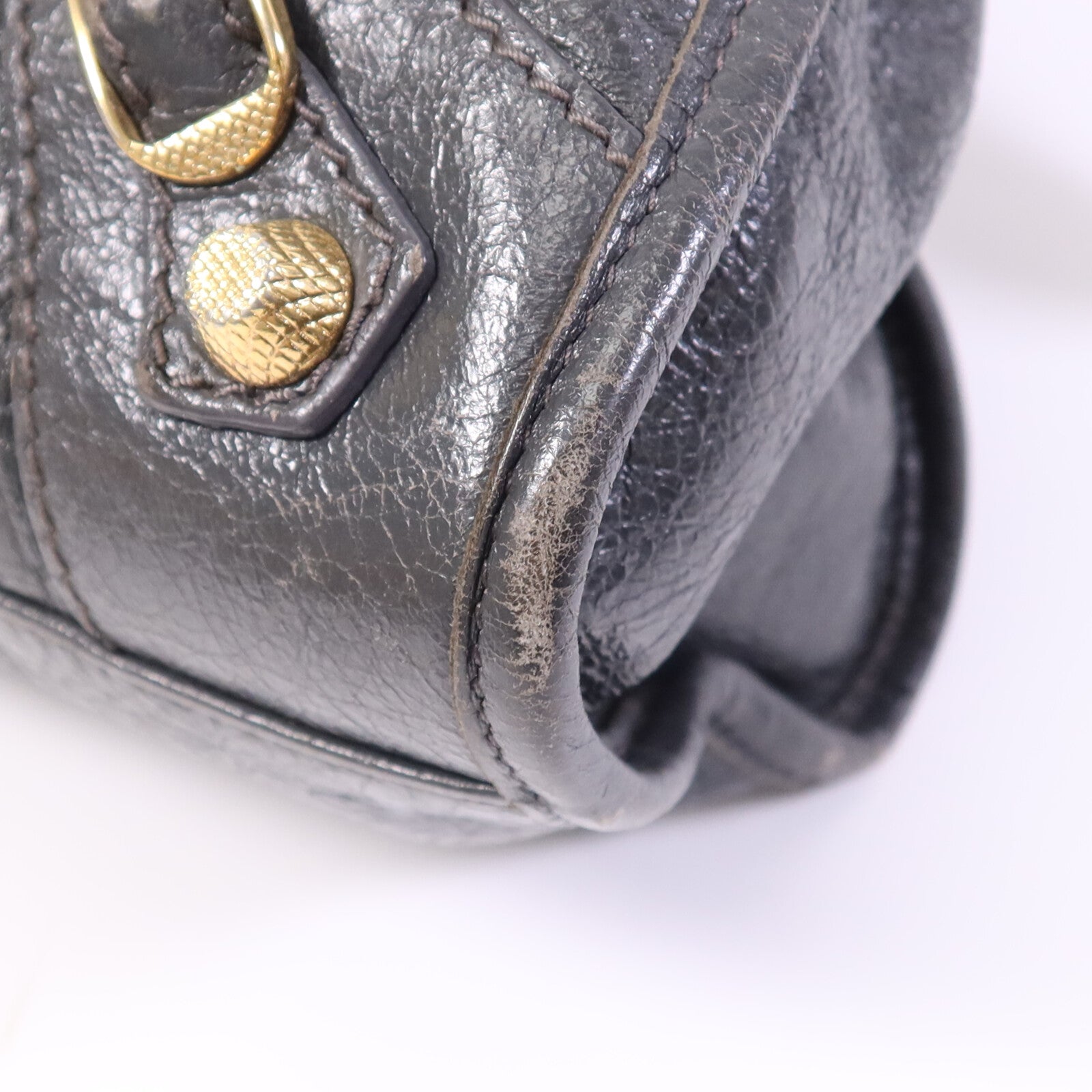 BALENCIAGA 牛皮皮革Giant City金扣手挽肩背兩用袋