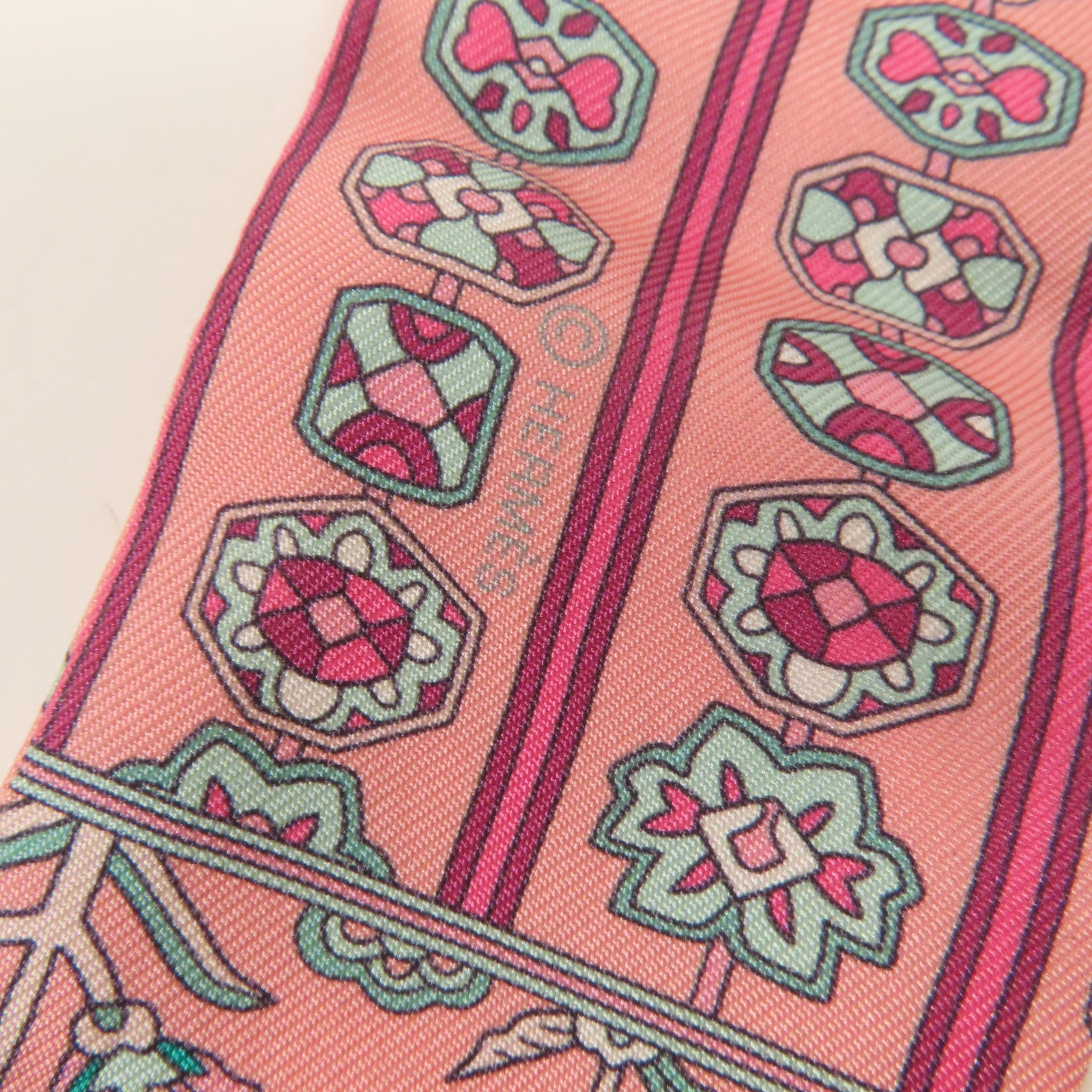 HERMES 絲質Twilly絲巾