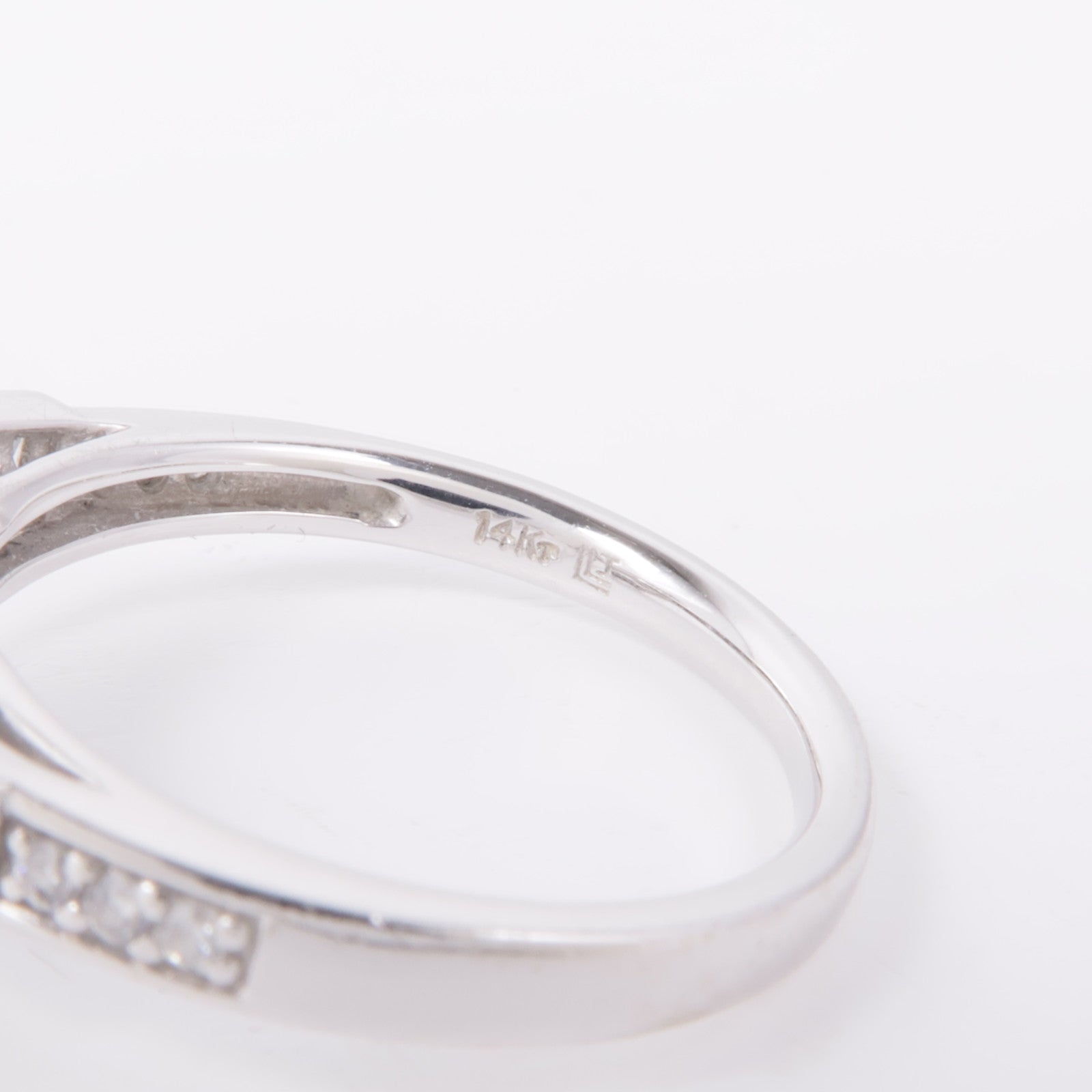 JEWELRY 【激減優惠】14K白金Diamond Ring鑽石戒指US#6.75