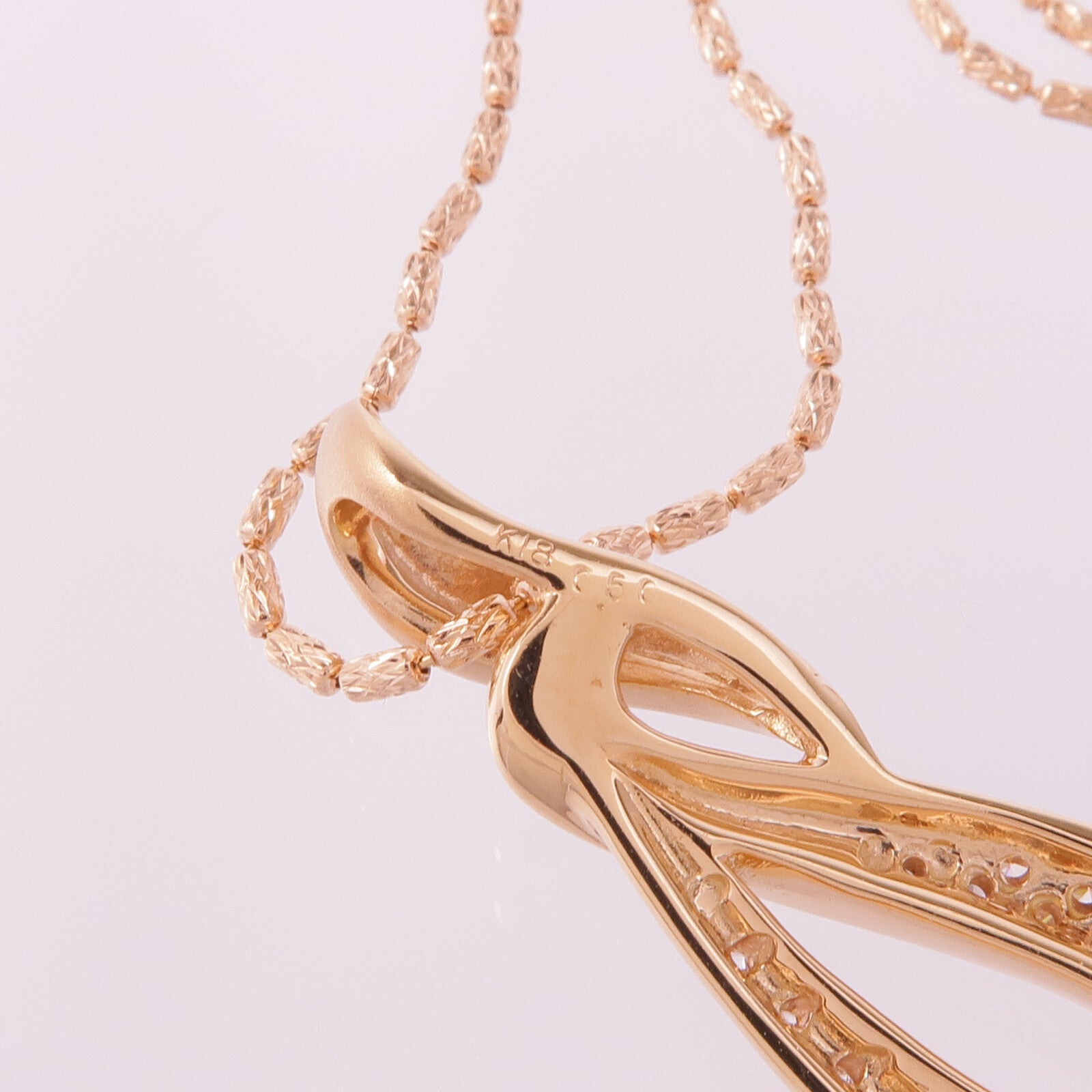 JEWELRY 18K玫瑰金Diamond Necklace鑽石項鍊