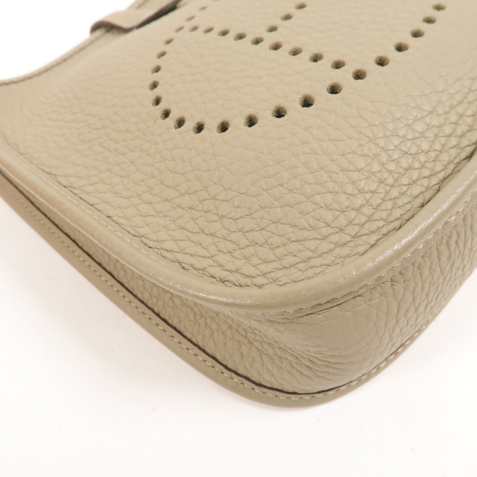 HERMES Clemence皮革Evelyne TPM肩背袋Sauge