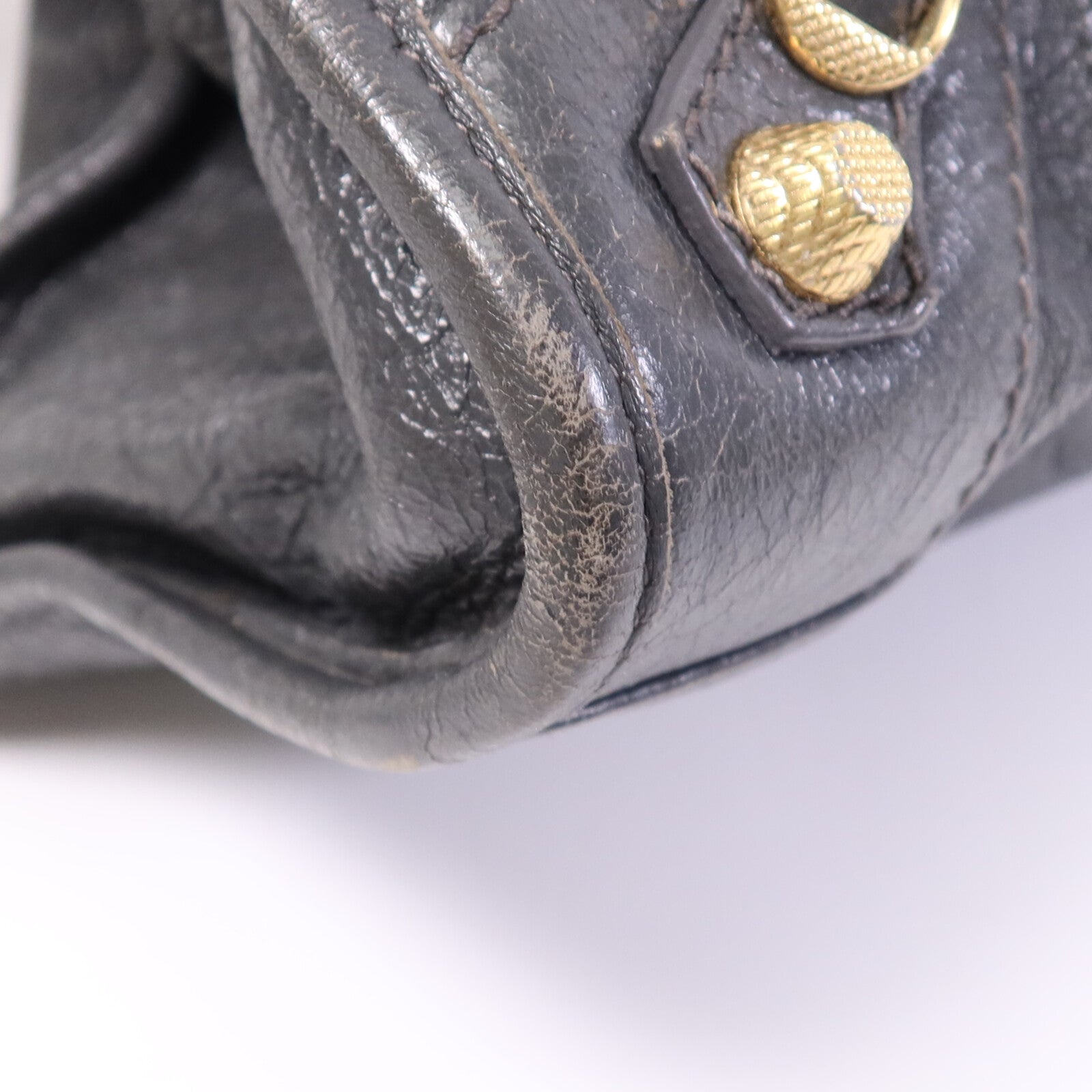 BALENCIAGA 牛皮皮革Giant City金扣手挽肩背兩用袋