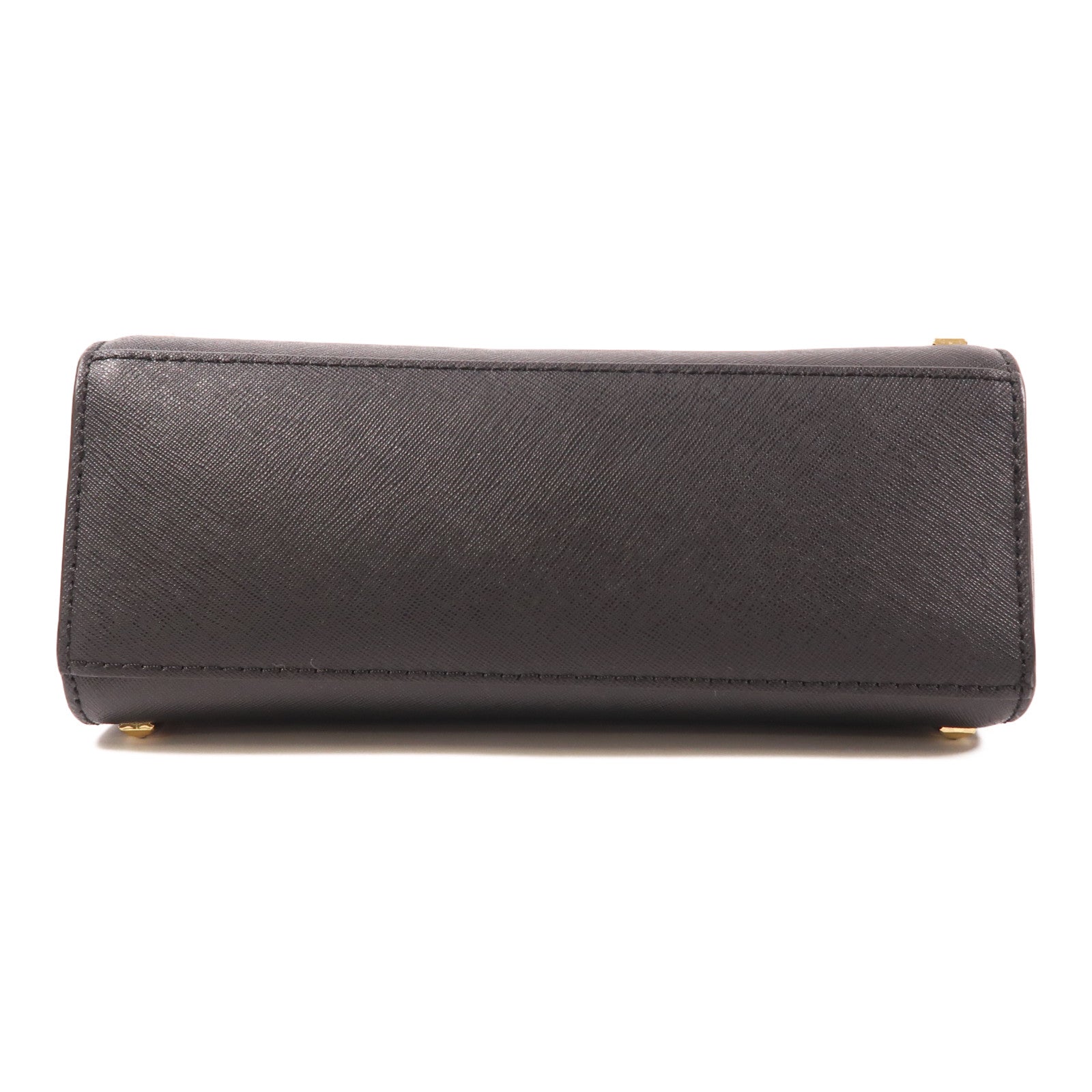 Michael Kors GHW Shoulder Bag Calfskin Leather Black