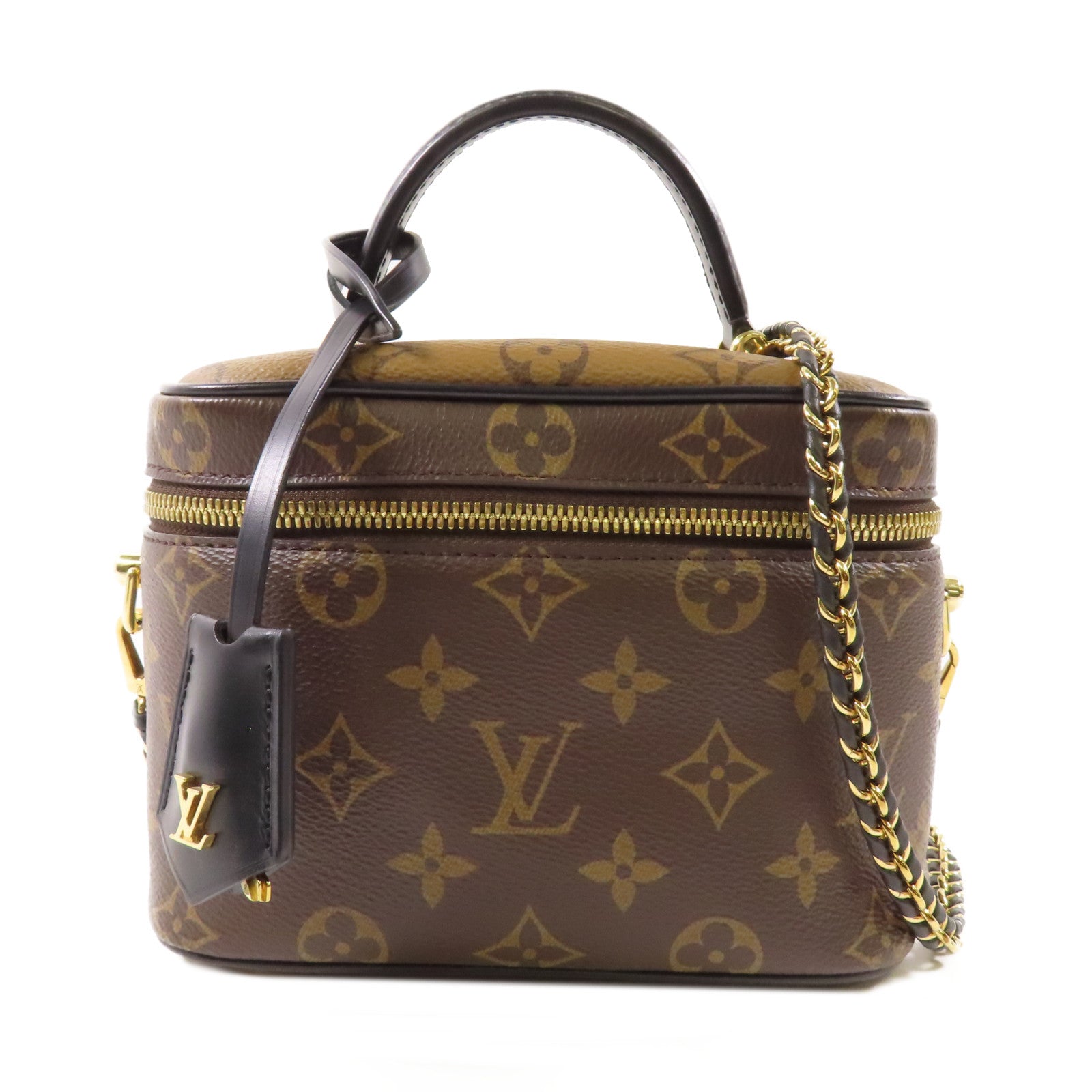 LOUIS VUITTON Monogram Reverse Vanity PM手挽肩背兩用袋