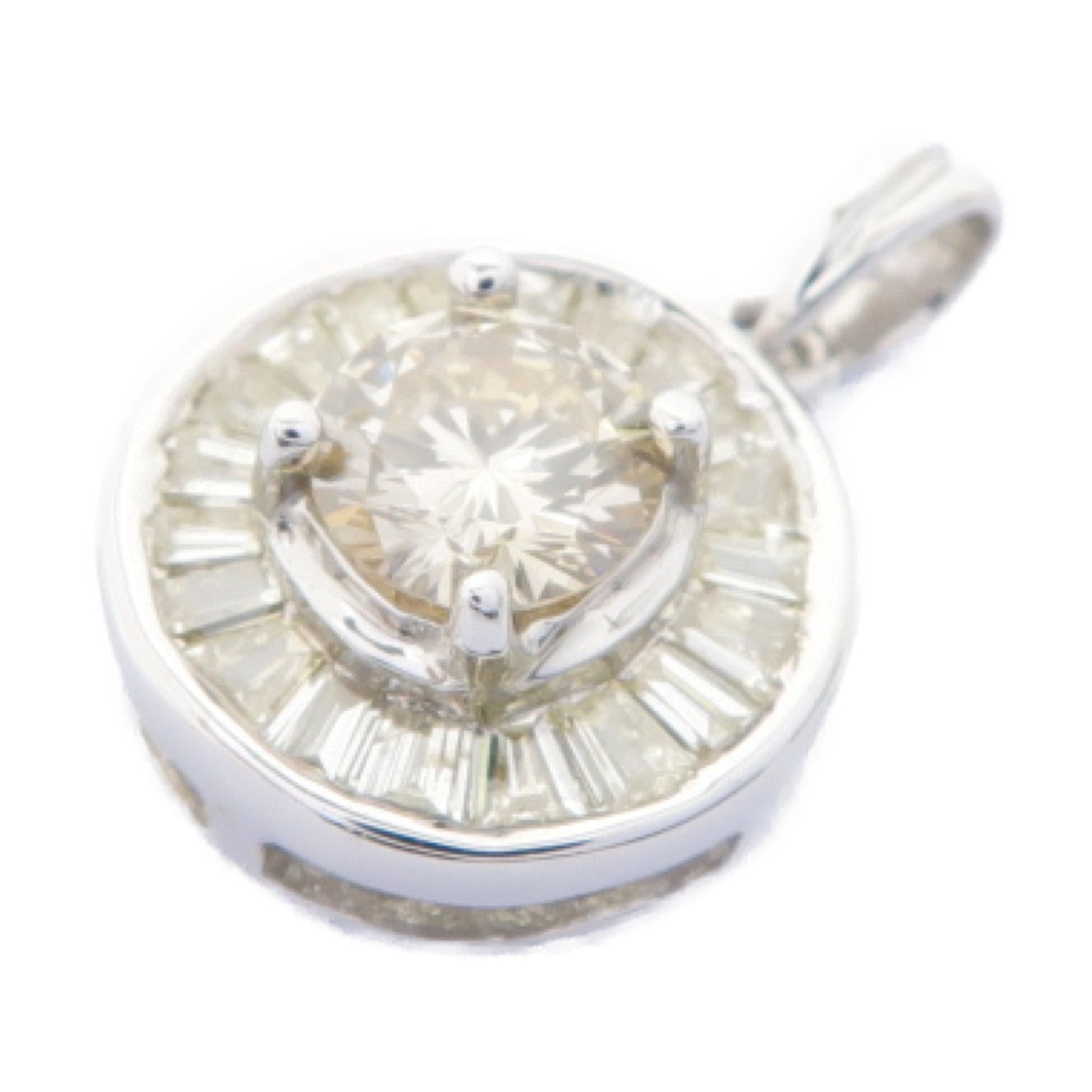 JEWELRY 【激減優惠】18K白金Diamond Pendant鑽石吊墜