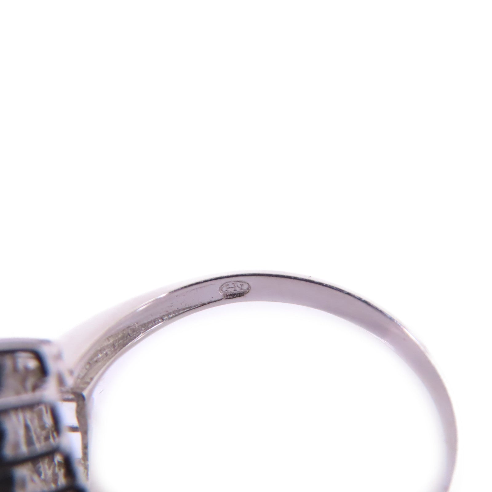 JEWELRY 【激減優惠】14K白金/藍寶石/鑽石Sapphire Diamond Ring戒指US#6.75