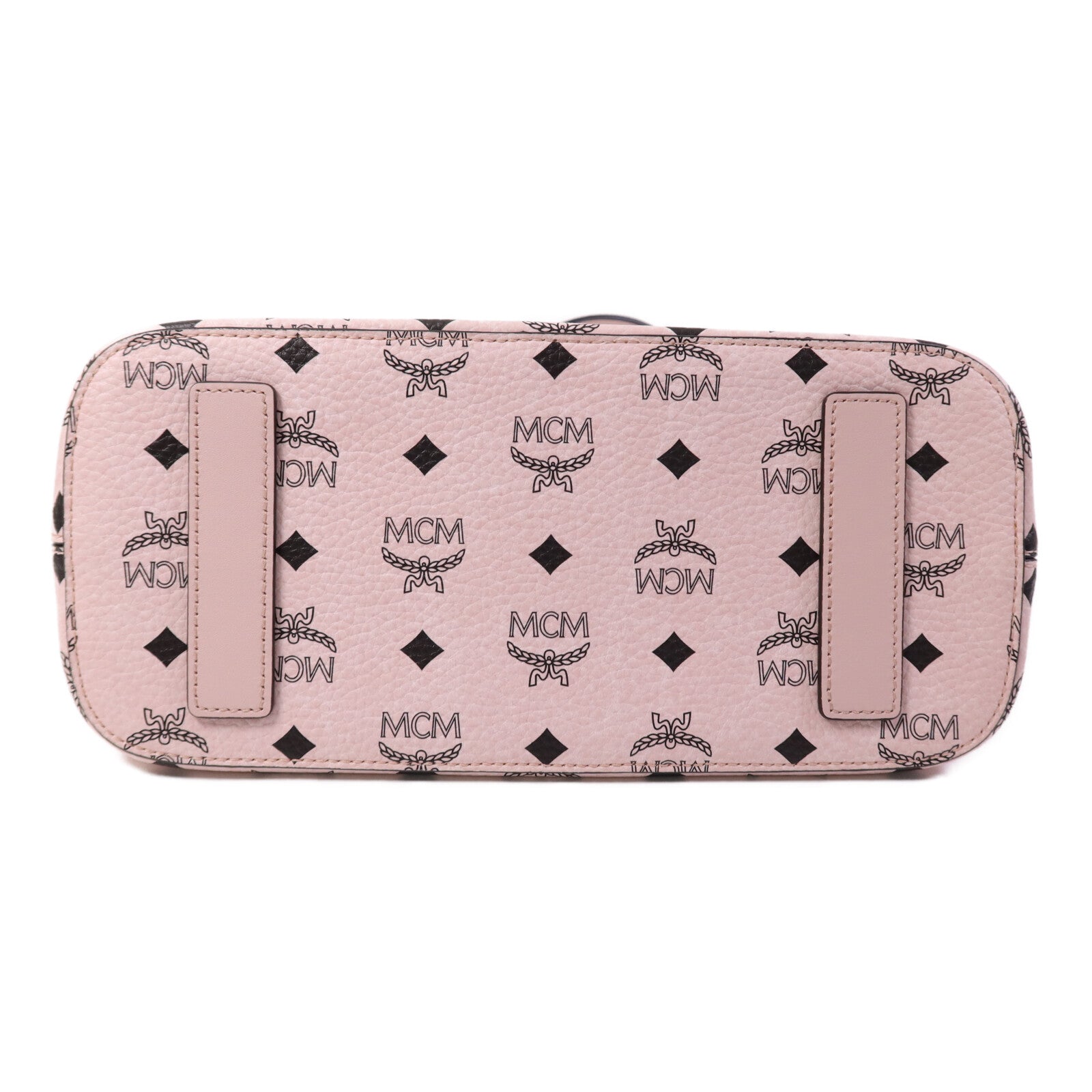 MCM 塗層帆布Tote Bag金扣手挽袋