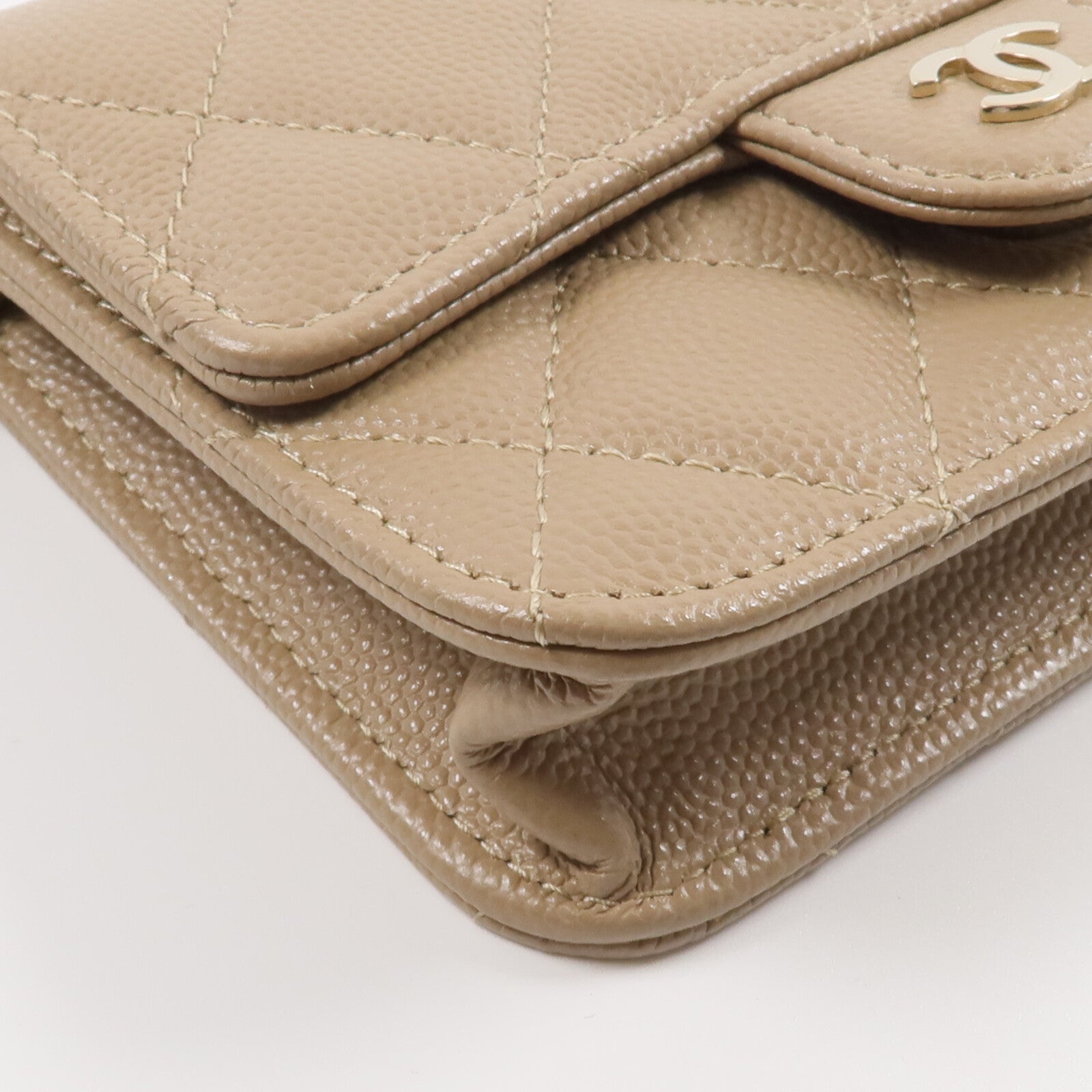 CHANEL 牛皮皮革Classic Mini Wallet On Chain鏈帶肩背袋
