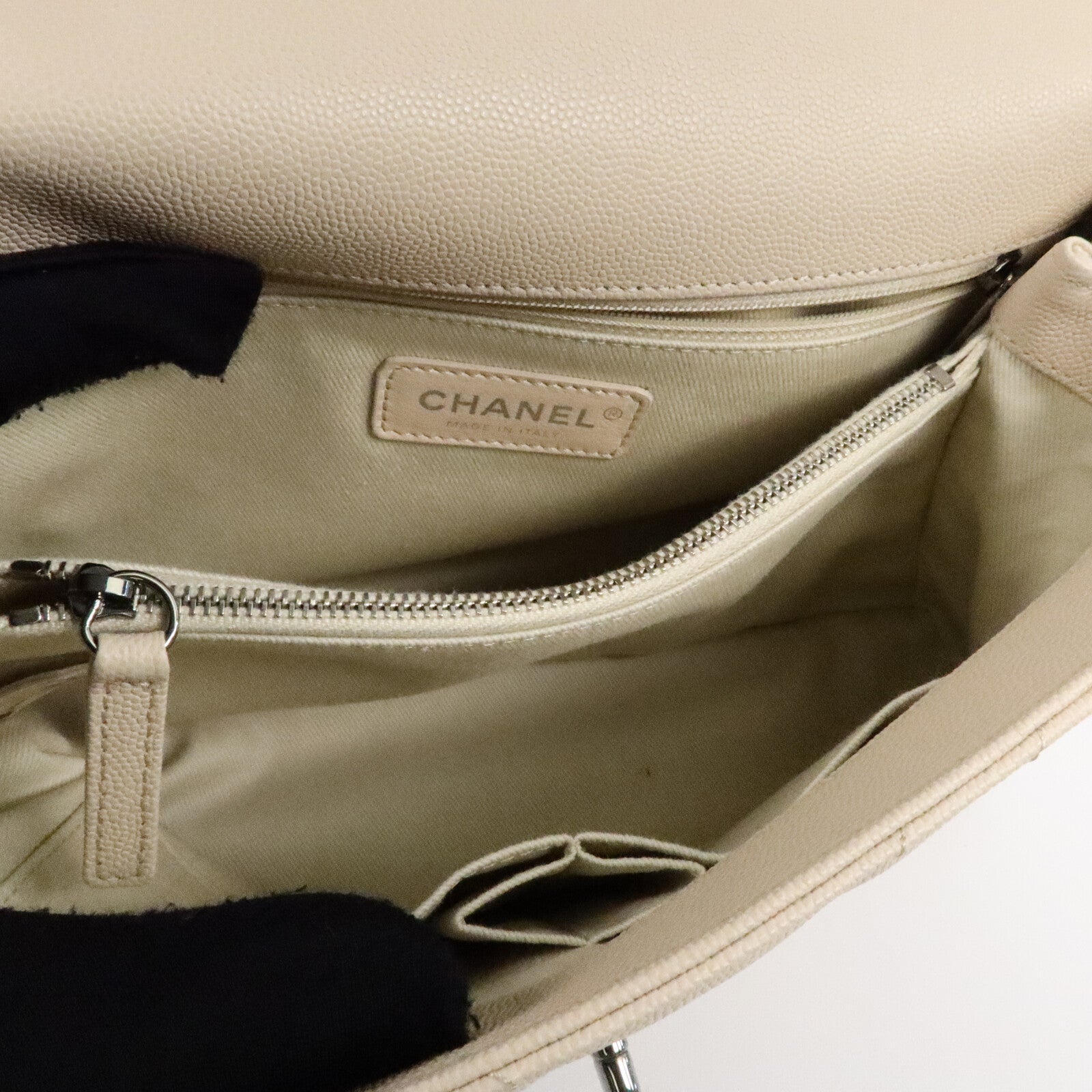 CHANEL 牛皮皮革Coco Handle Medium手挽肩背兩用袋