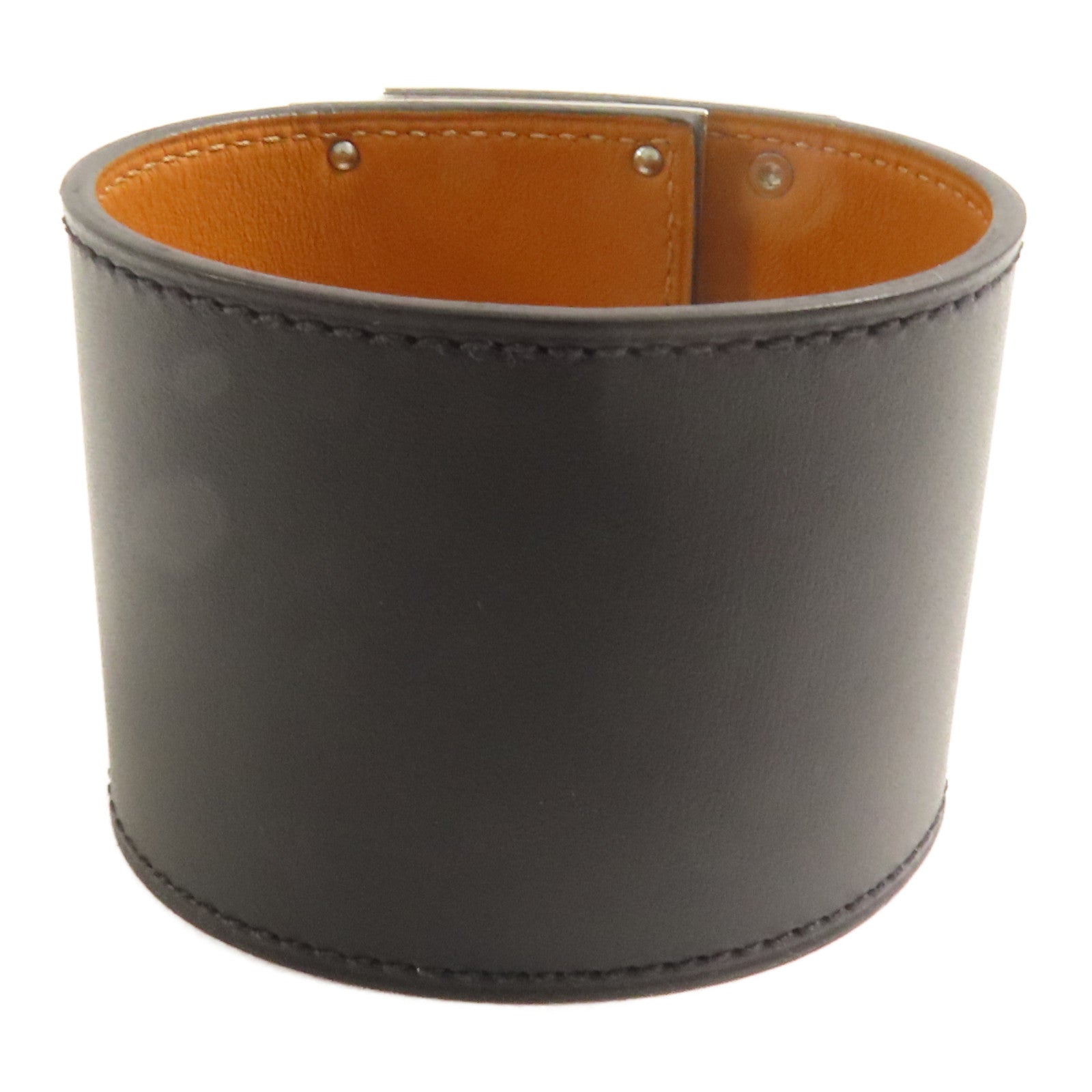 HERMES 牛皮皮革Kelly Dog Extreme銀扣手帶