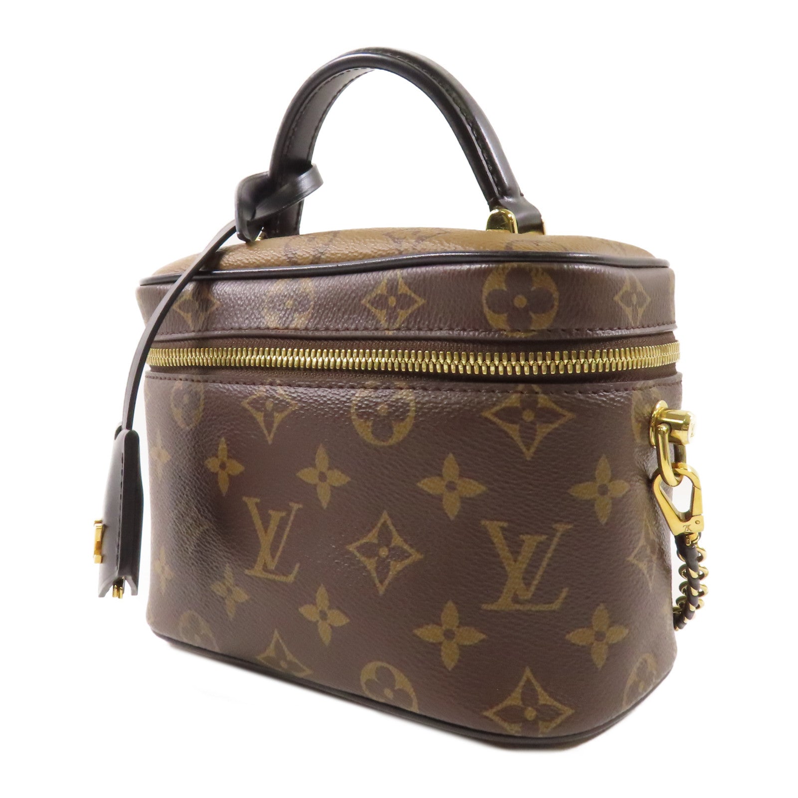 LOUIS VUITTON Monogram Reverse Vanity PM手挽肩背兩用袋