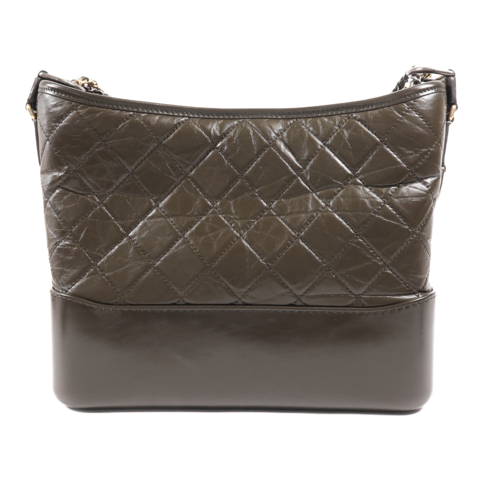 CHANEL 牛皮皮革Gabrielle Medium鏈帶肩背袋