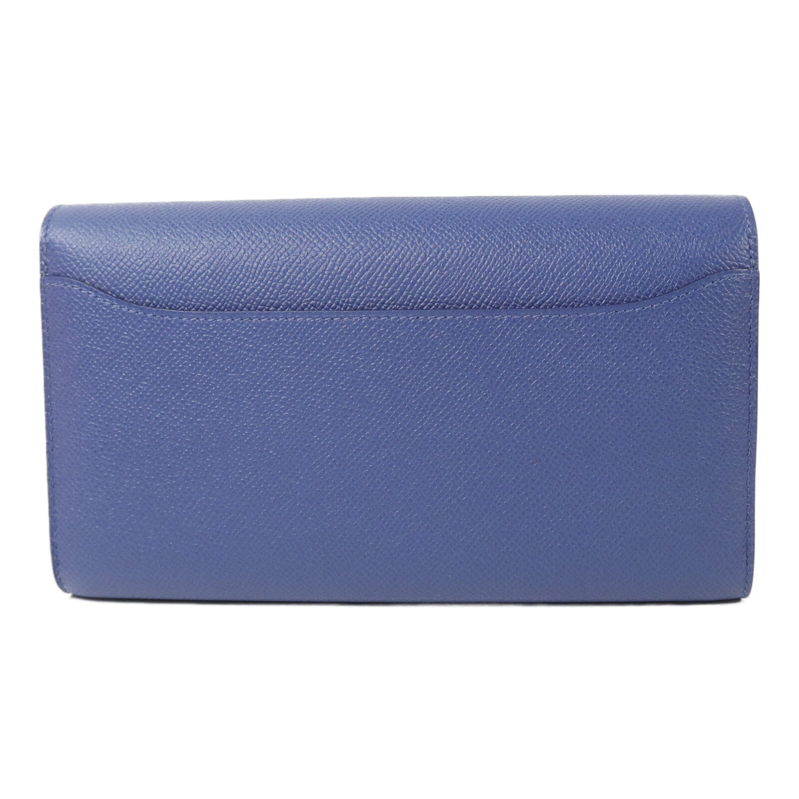 HERMES Epsom皮革Constance Wallet長錢包Bleu Agate