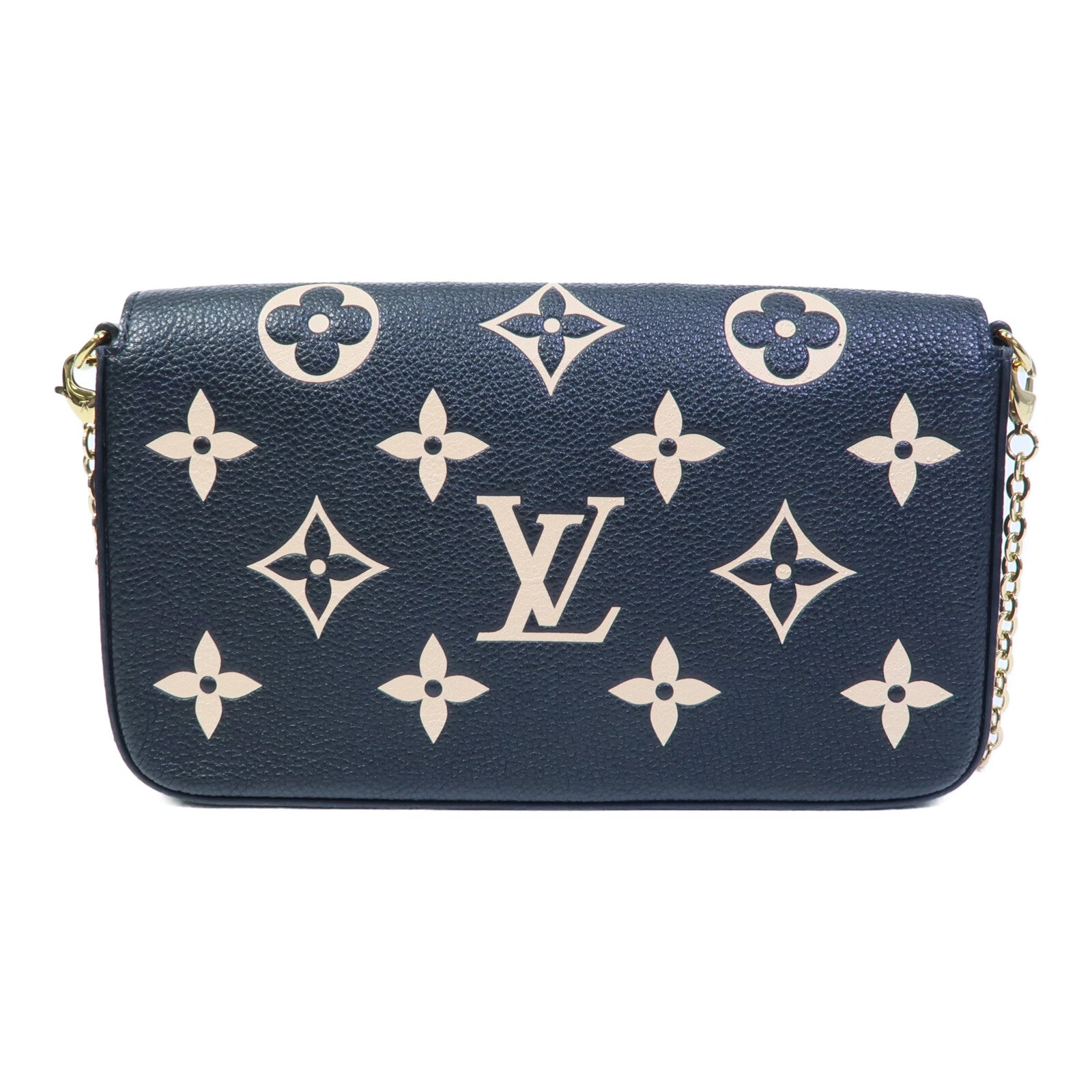 LOUIS VUITTON Monogram Felicie Pochette鏈帶肩背袋