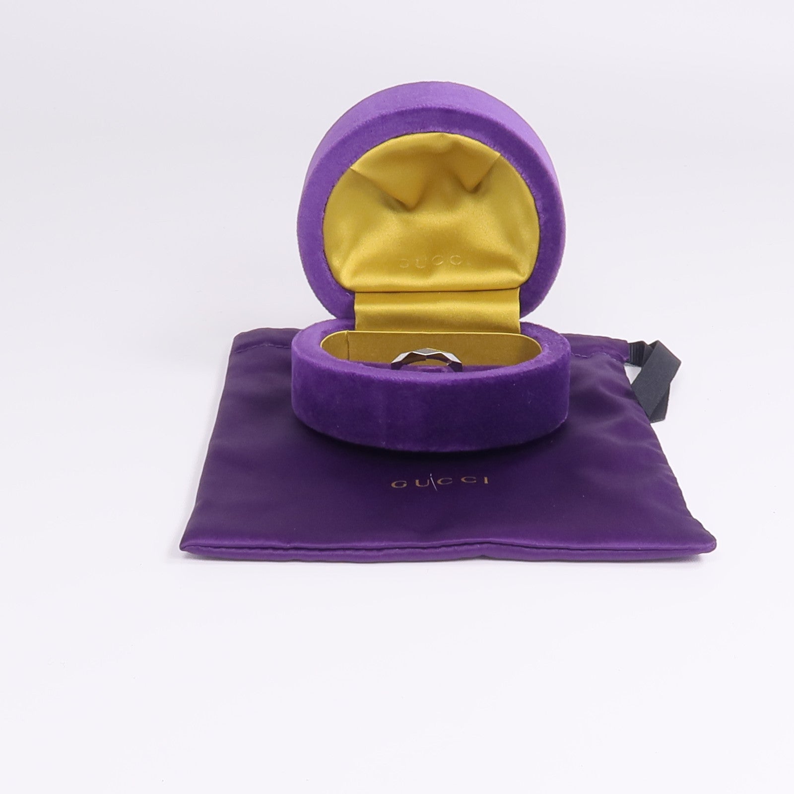GUCCI 18K白金Link To Love Ring戒指