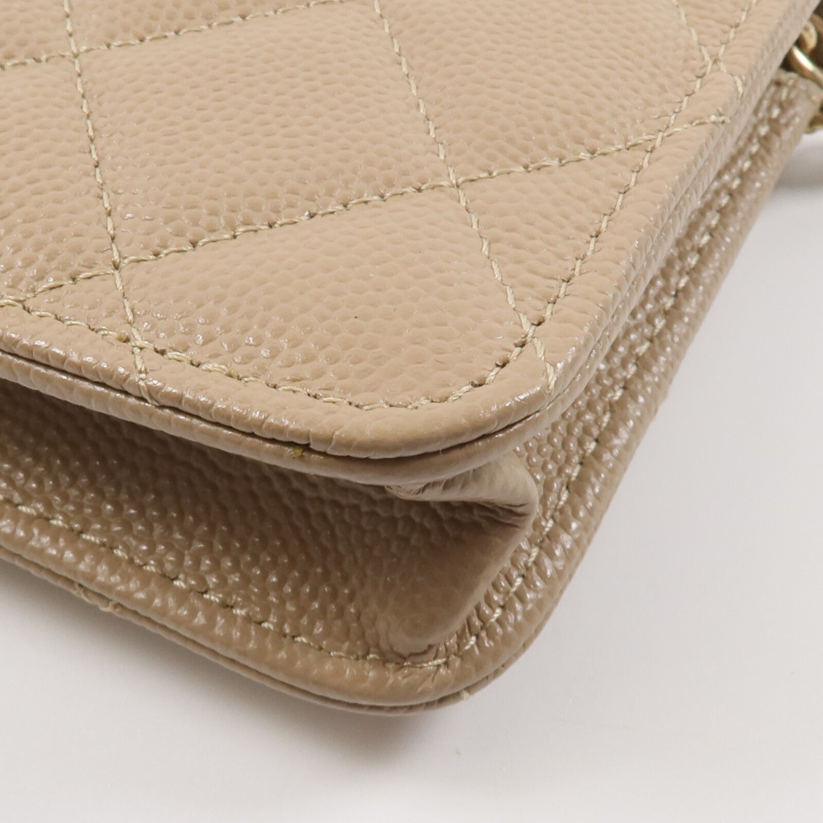 CHANEL 牛皮皮革Classic Mini Wallet On Chain鏈帶肩背袋